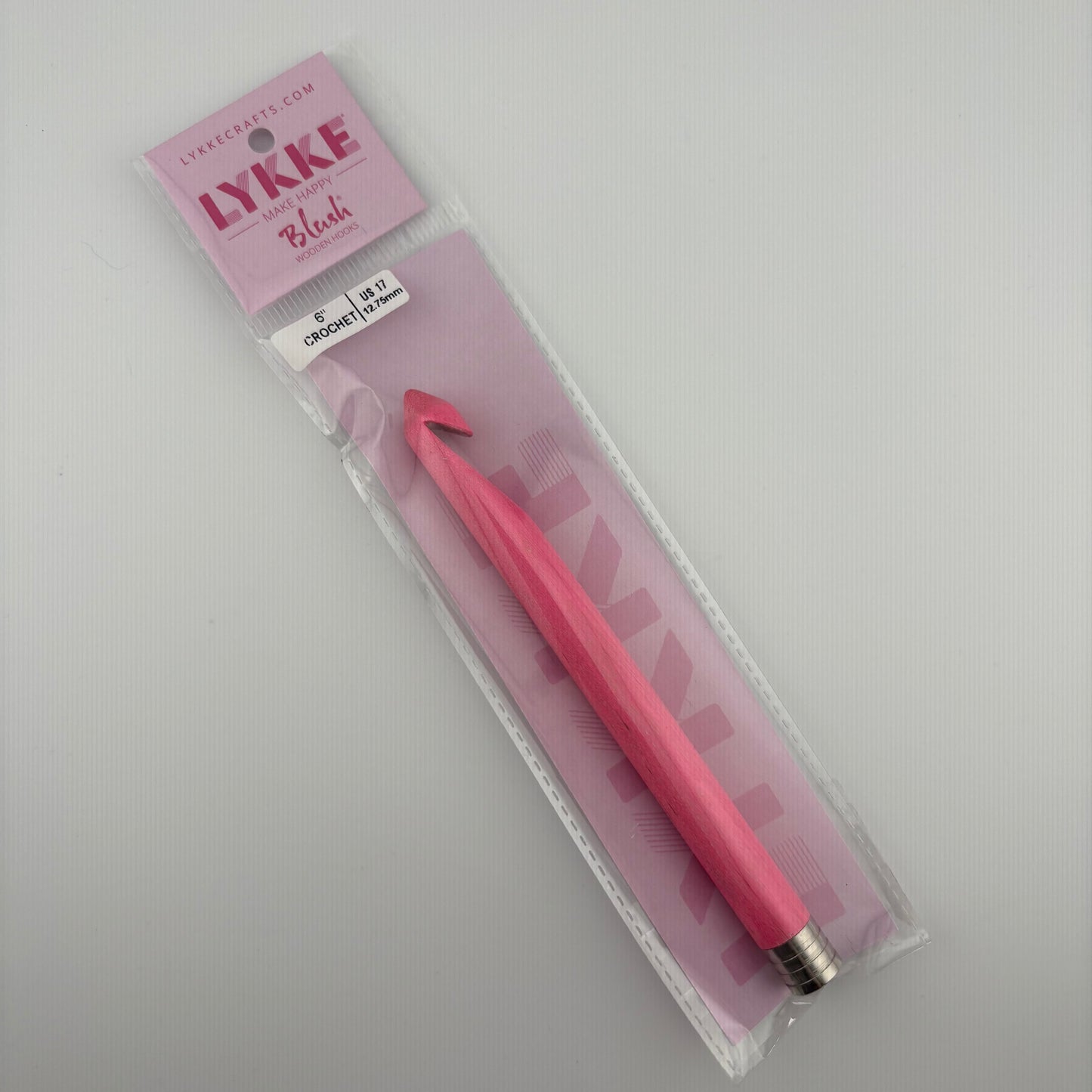 LYKKE 6 inch Blush Wooden Crochet Hooks