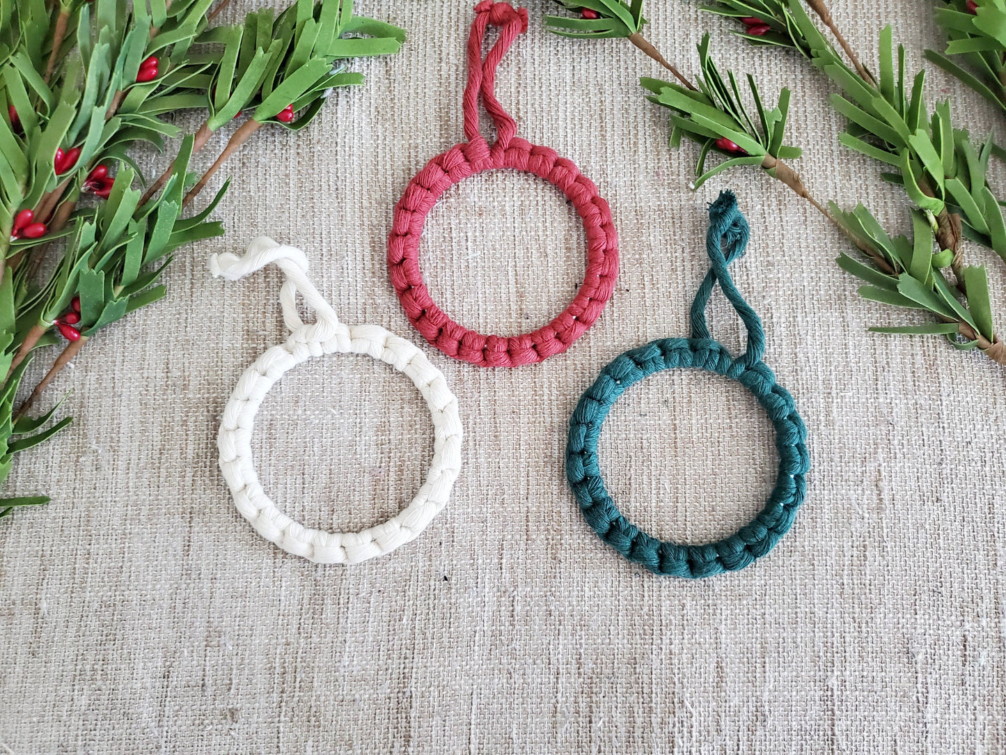 Macrame DIY KIT Christmas Ornaments