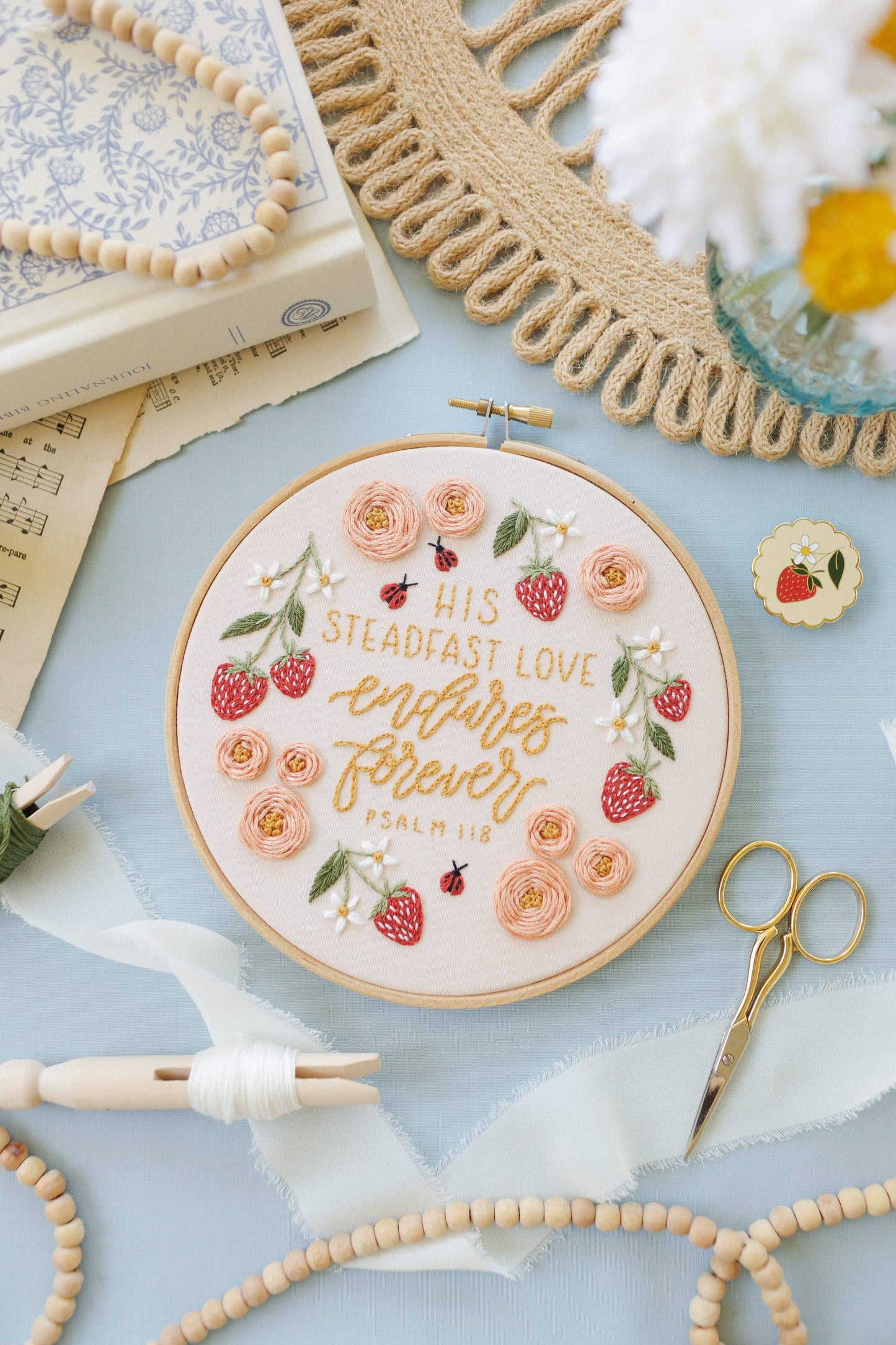 “His Steadfast Love” Embroidery Kit