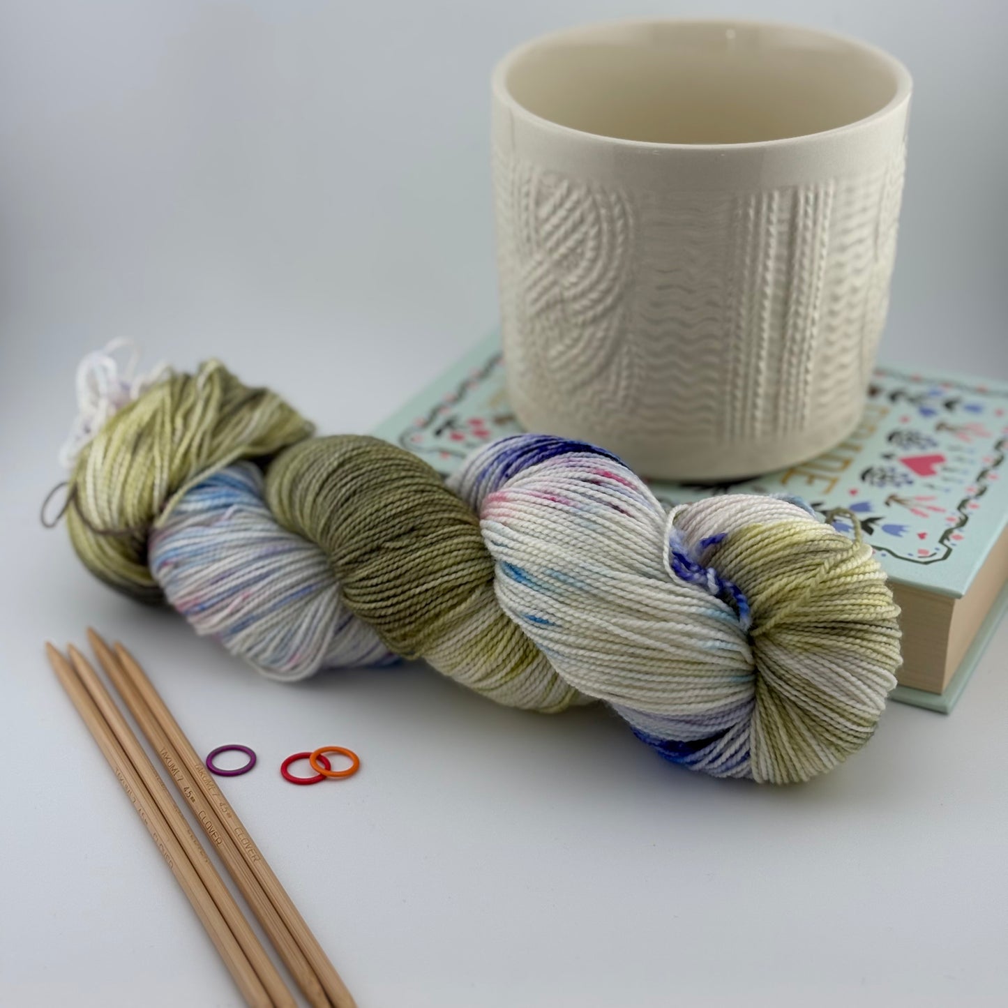 Garden Party Hand Dyed Fingering Weight Yarn