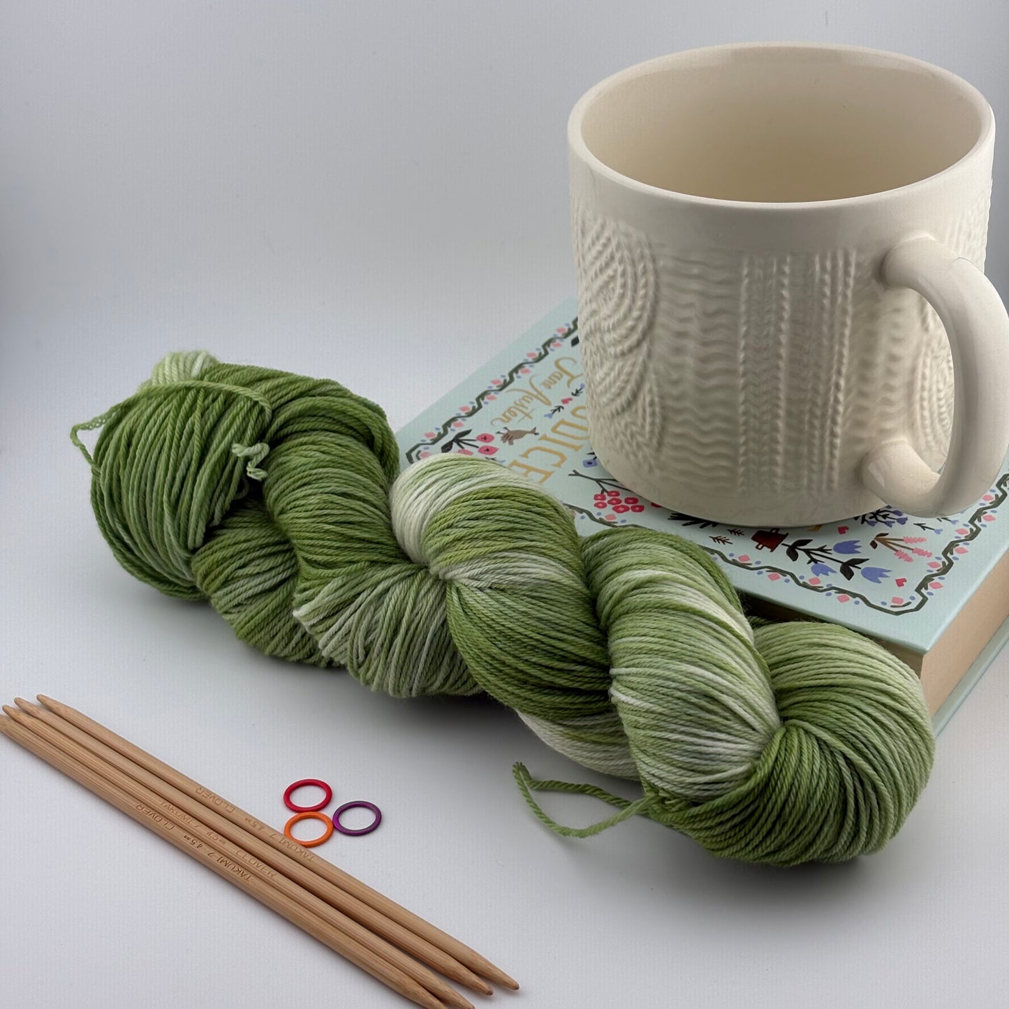 Pickle Hand Dyed Fingering Weight Yarn