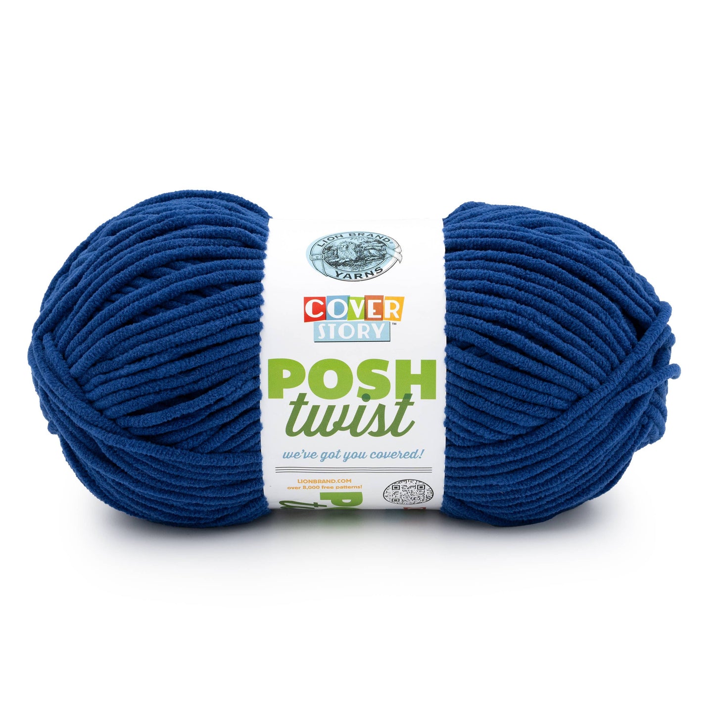 Lion Brand Yarn Cover Story Posh Twist Blueberry 1 Pack