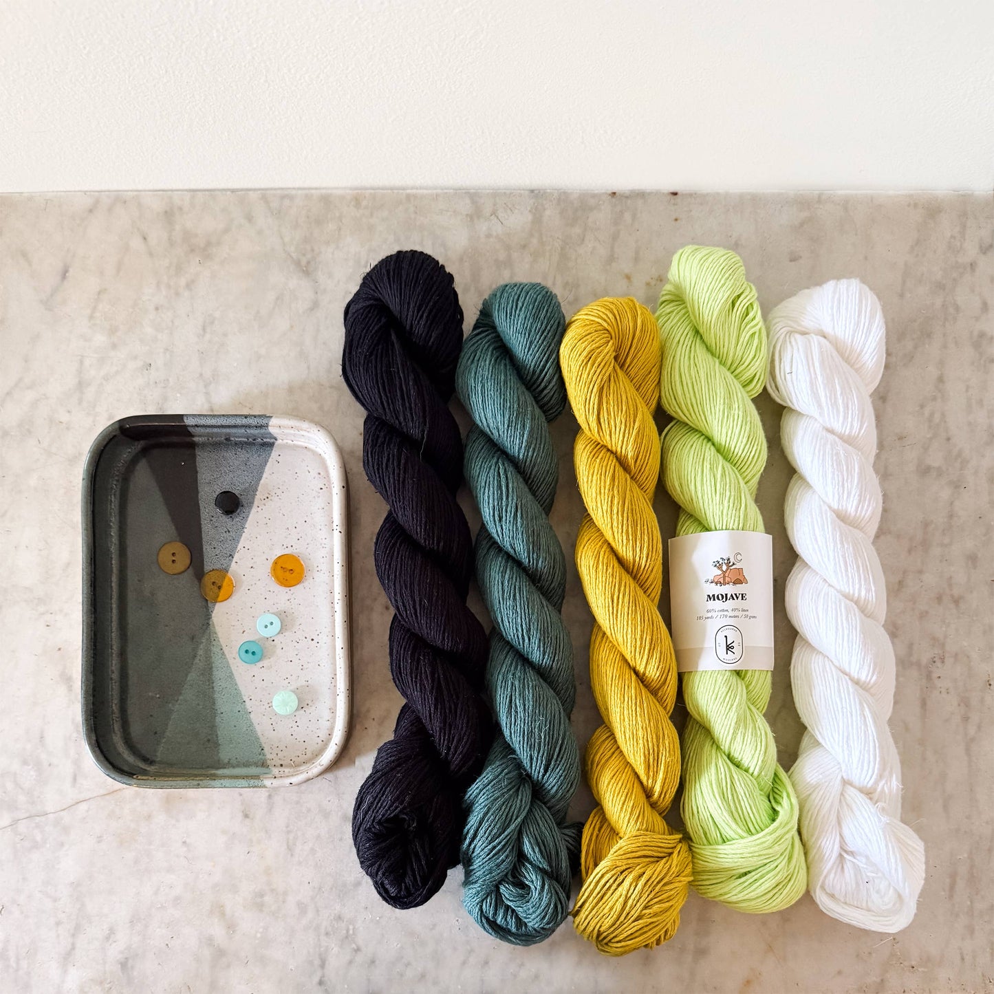 Mojave: Versatile sport/DK weight cotton/linen blend yarn