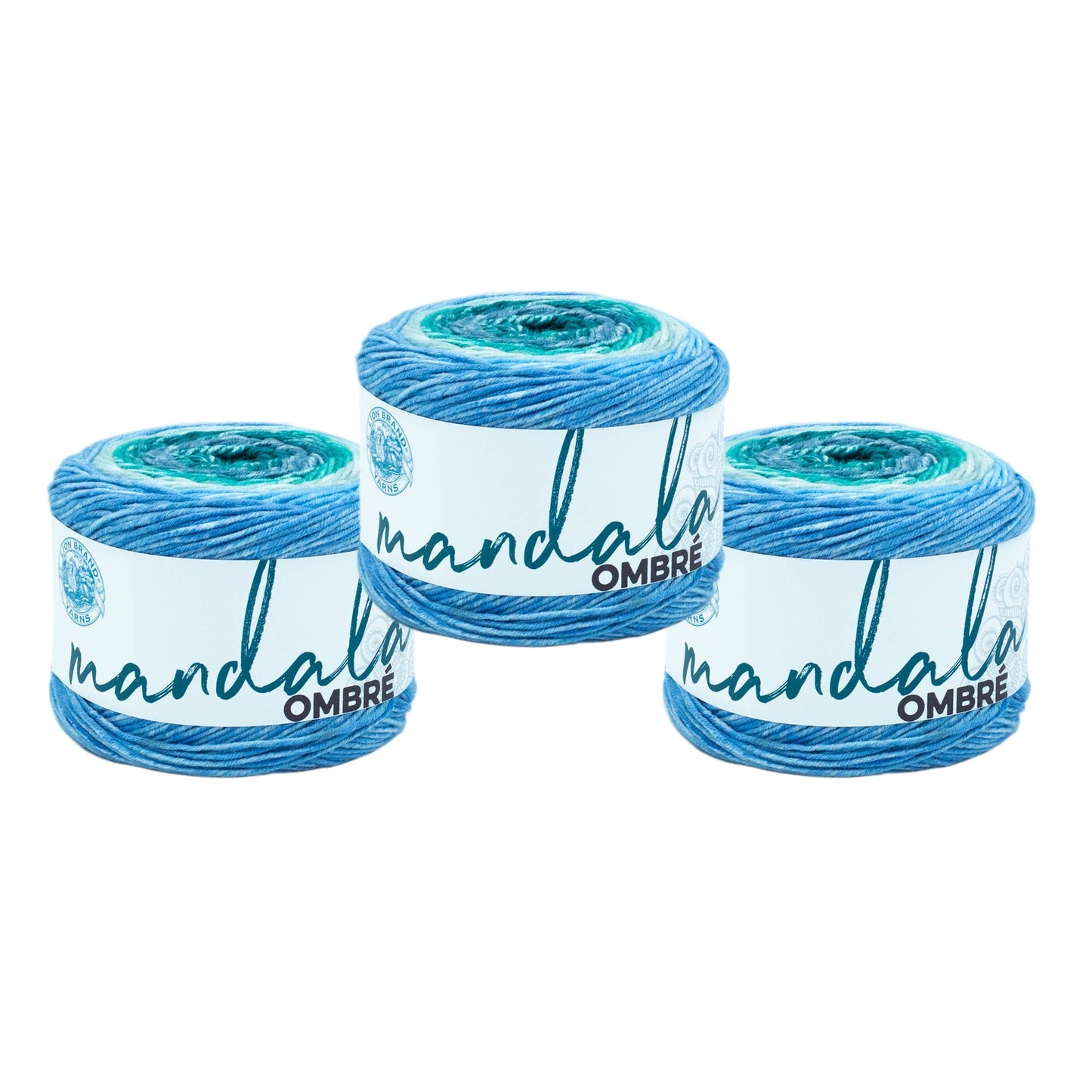 Lion Brand Yarn Mandala Ombre Mantra 3 Pack