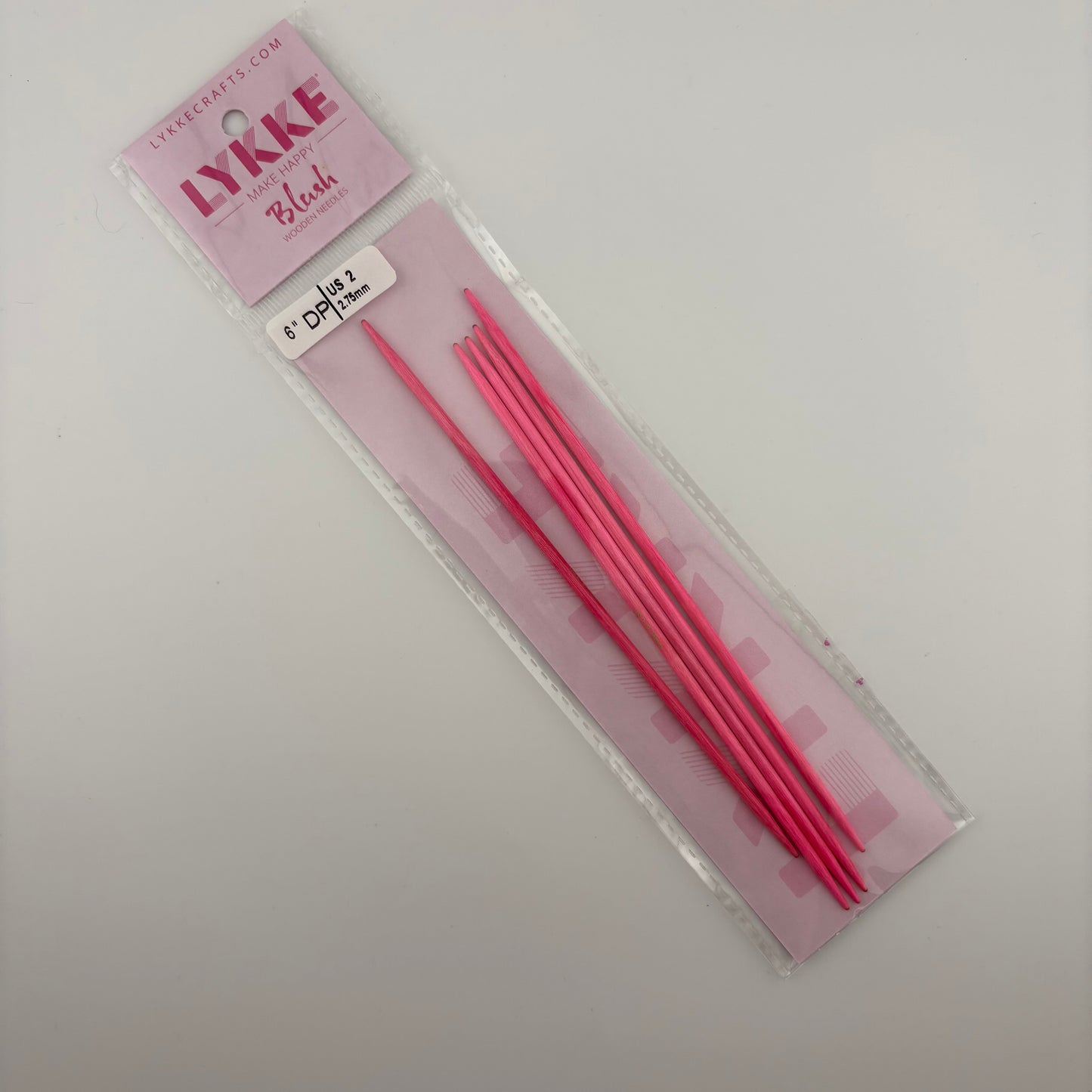 LYKKE 6 inch Blush DPN Needles