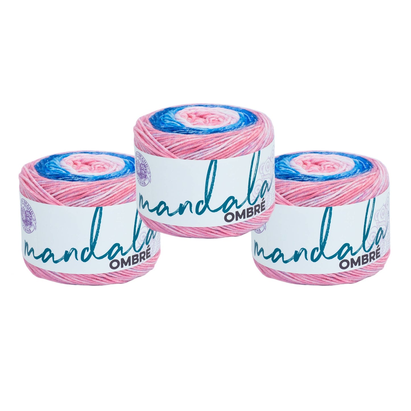 Lion Brand Yarn Mandala Ombre Pure 3 Pack