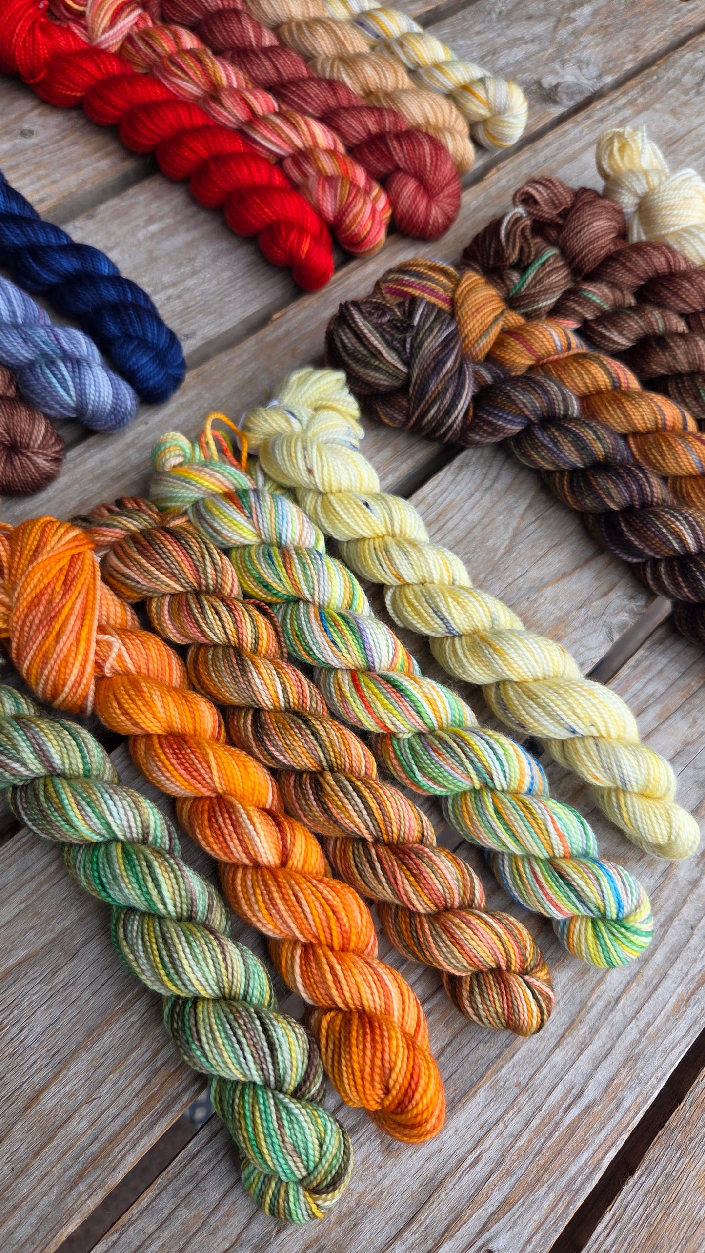 Fall Paint Cans (mini skein sets)