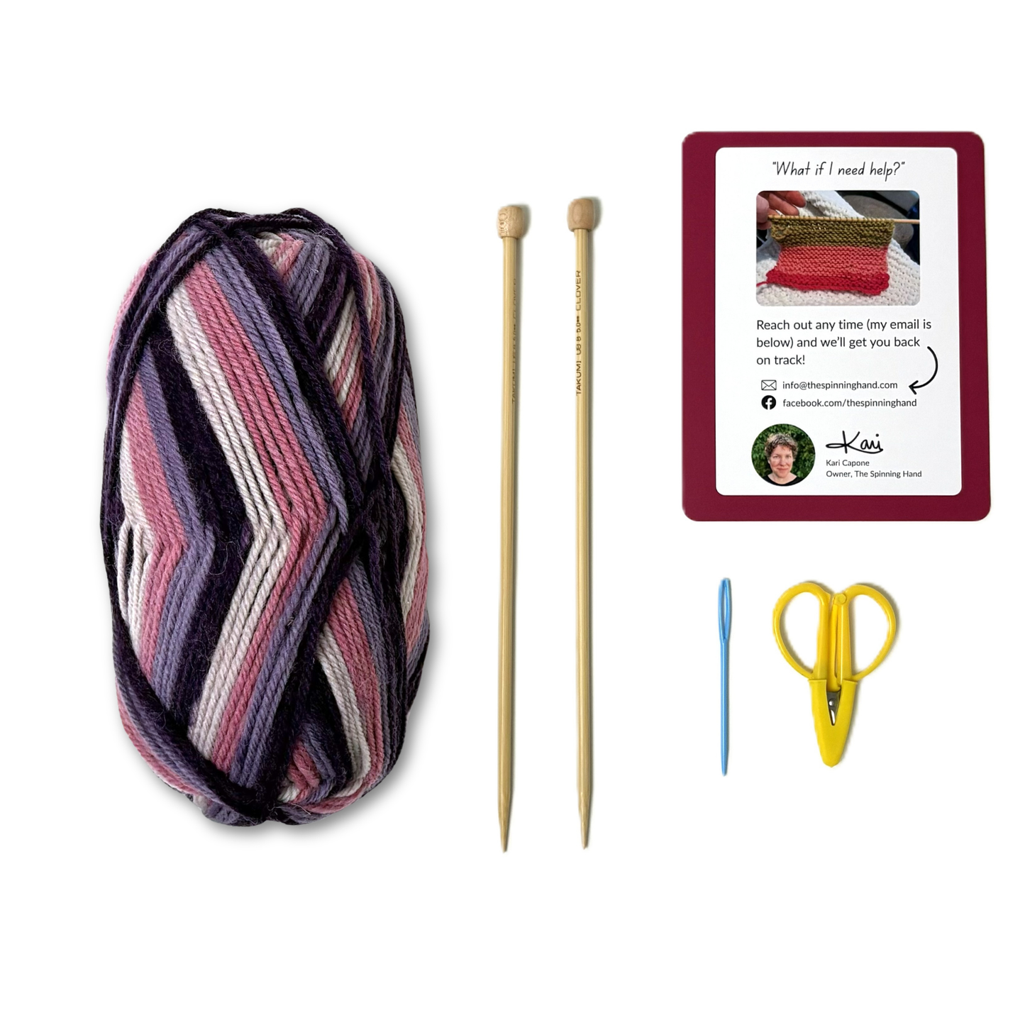 NEW! Learn to Knit Scarf Kit for Beginners | Fresh Figs