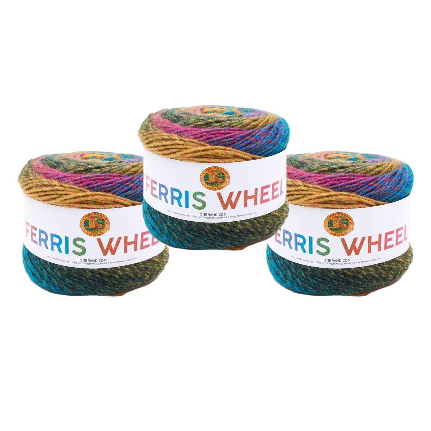 Lion Brand Yarn Ferris Wheel Summer Day 3 Pack