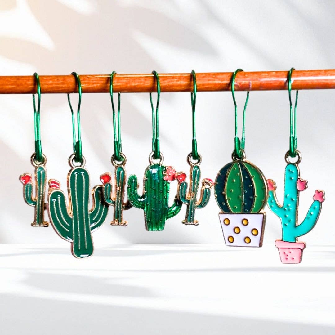 Cactus Lover Stitch Markers - Set of 8