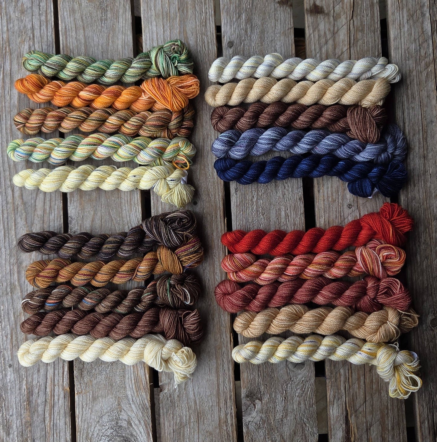 Fall Paint Cans (mini skein sets)