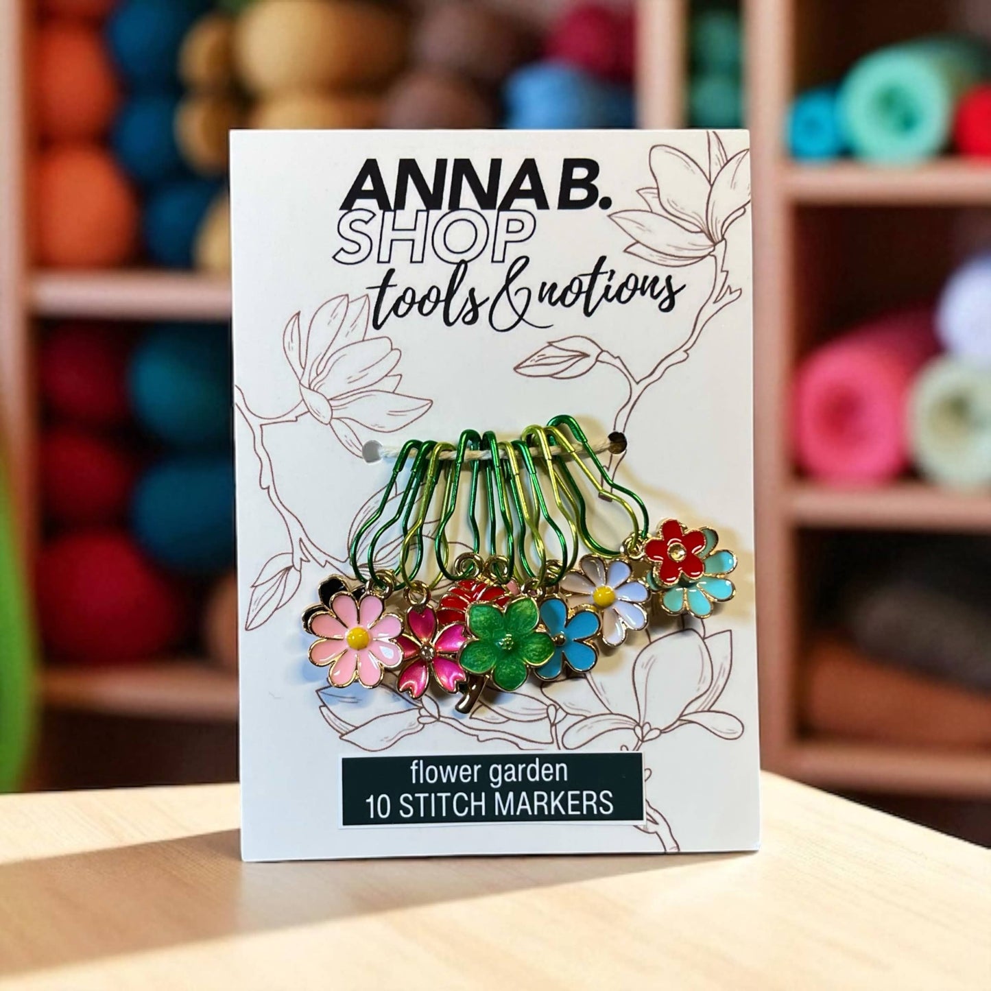 Flower Garden Stitch Marker Set