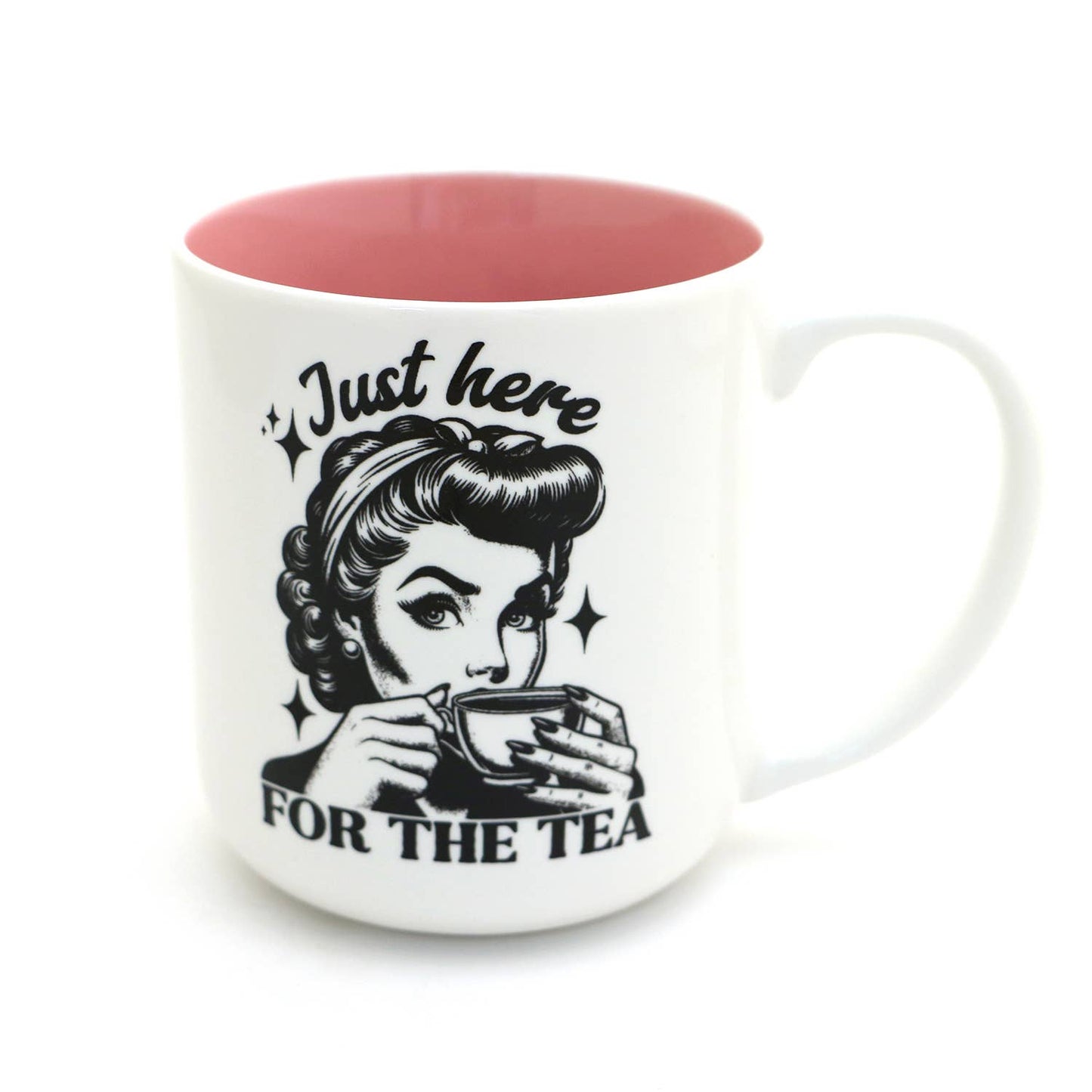 Just Here for The Tea, or coffee mug, spill the tea