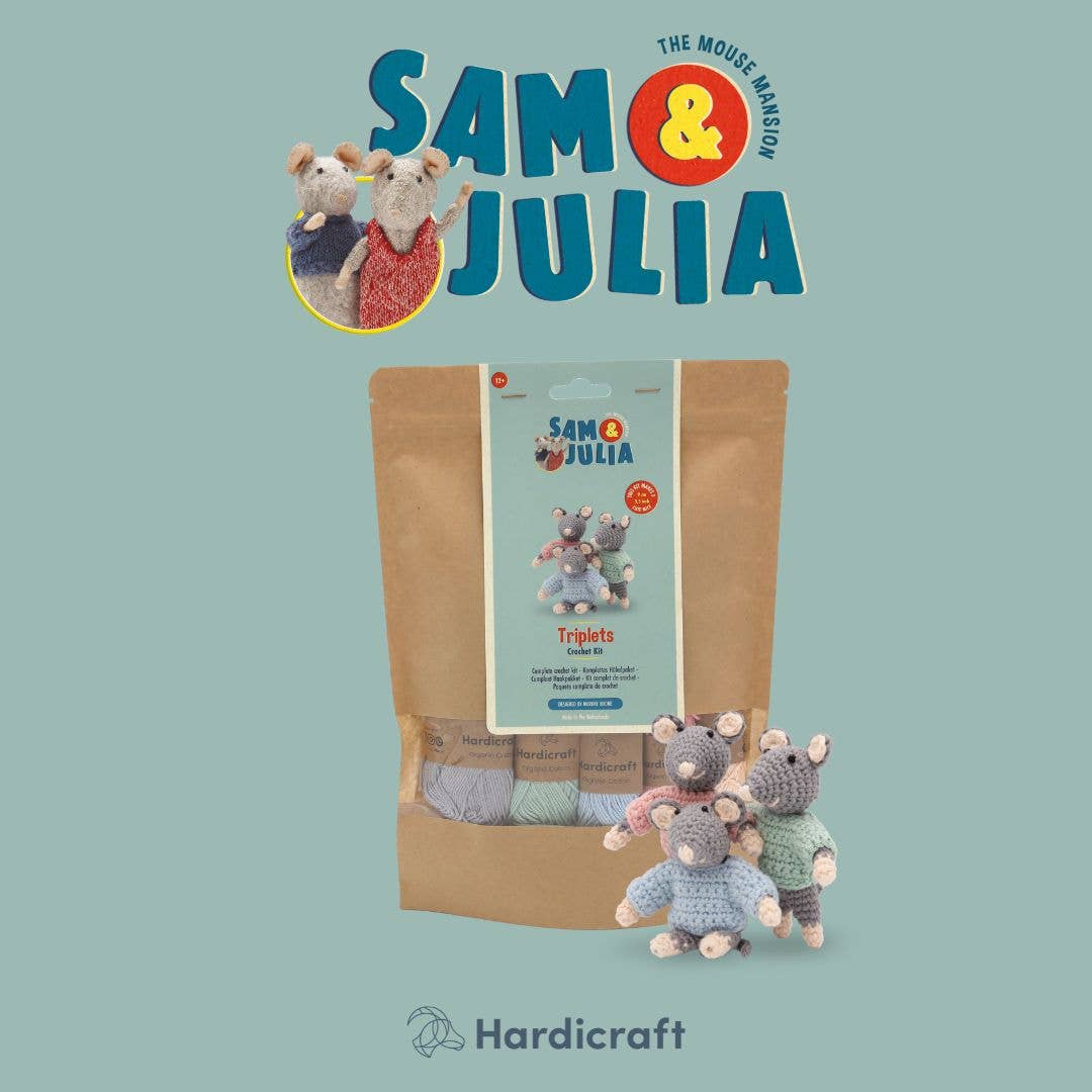 DIY Crochet Kit - The Triplet Mice