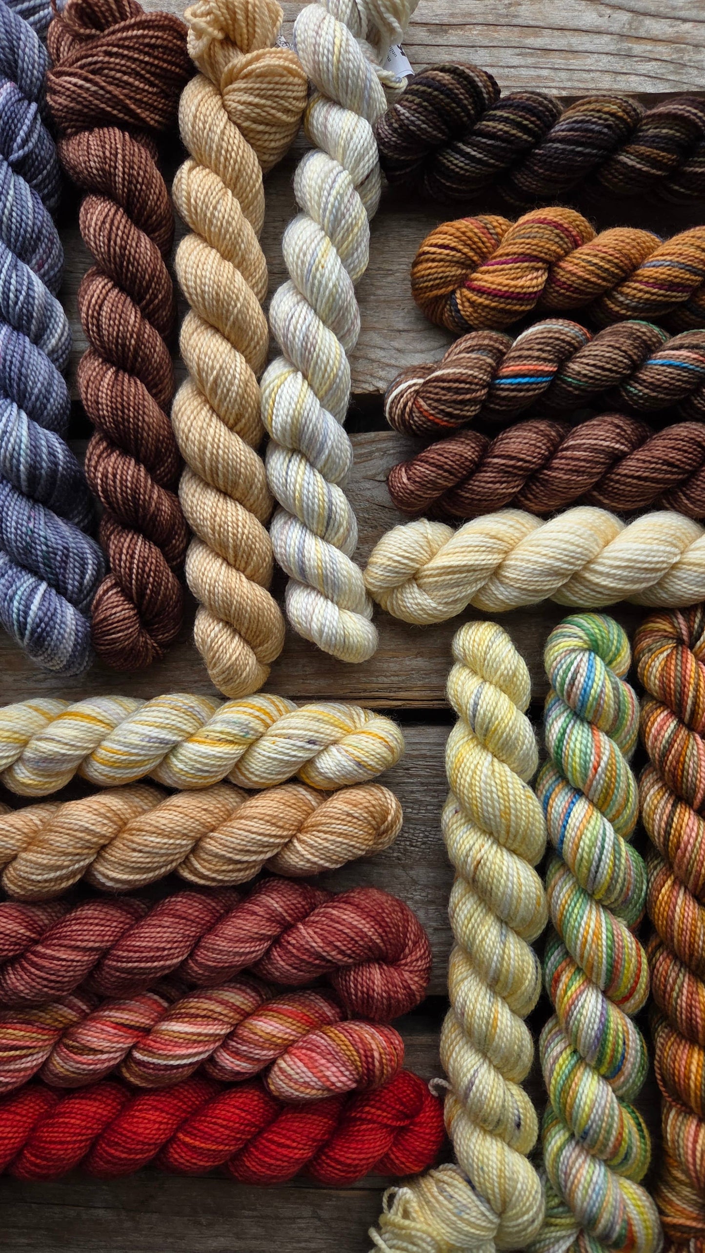 Fall Paint Cans (mini skein sets)