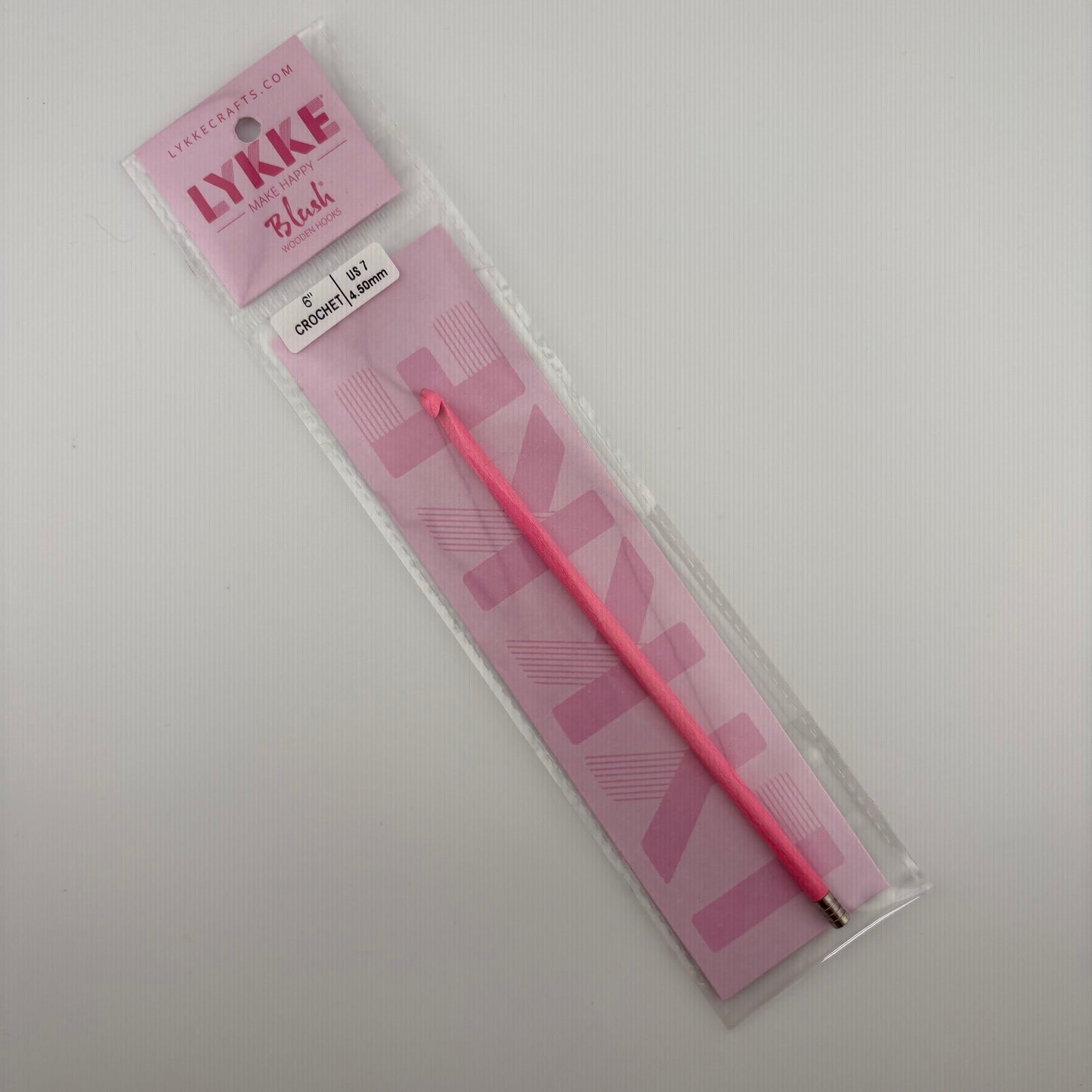 LYKKE 6 inch Blush Wooden Crochet Hooks