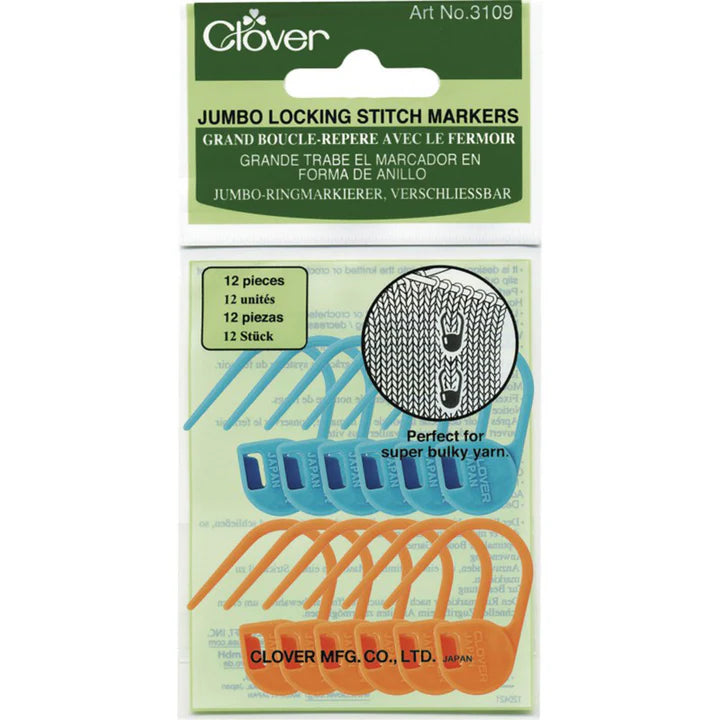 Clover Jumbo Locking Stitch Markers