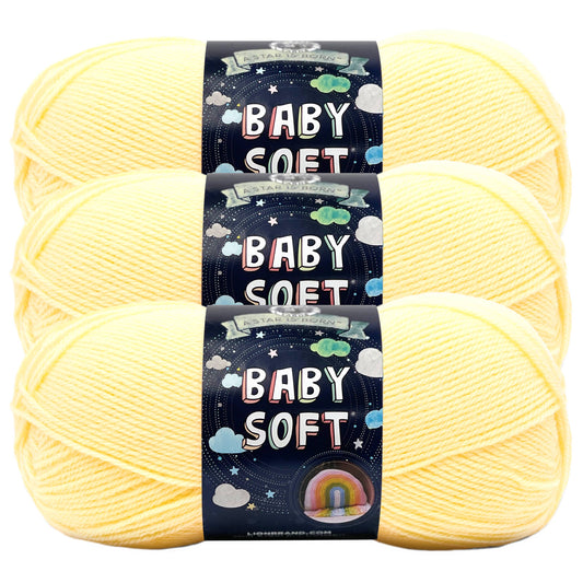 Lion Brand Yarn Baby Soft Lemonade