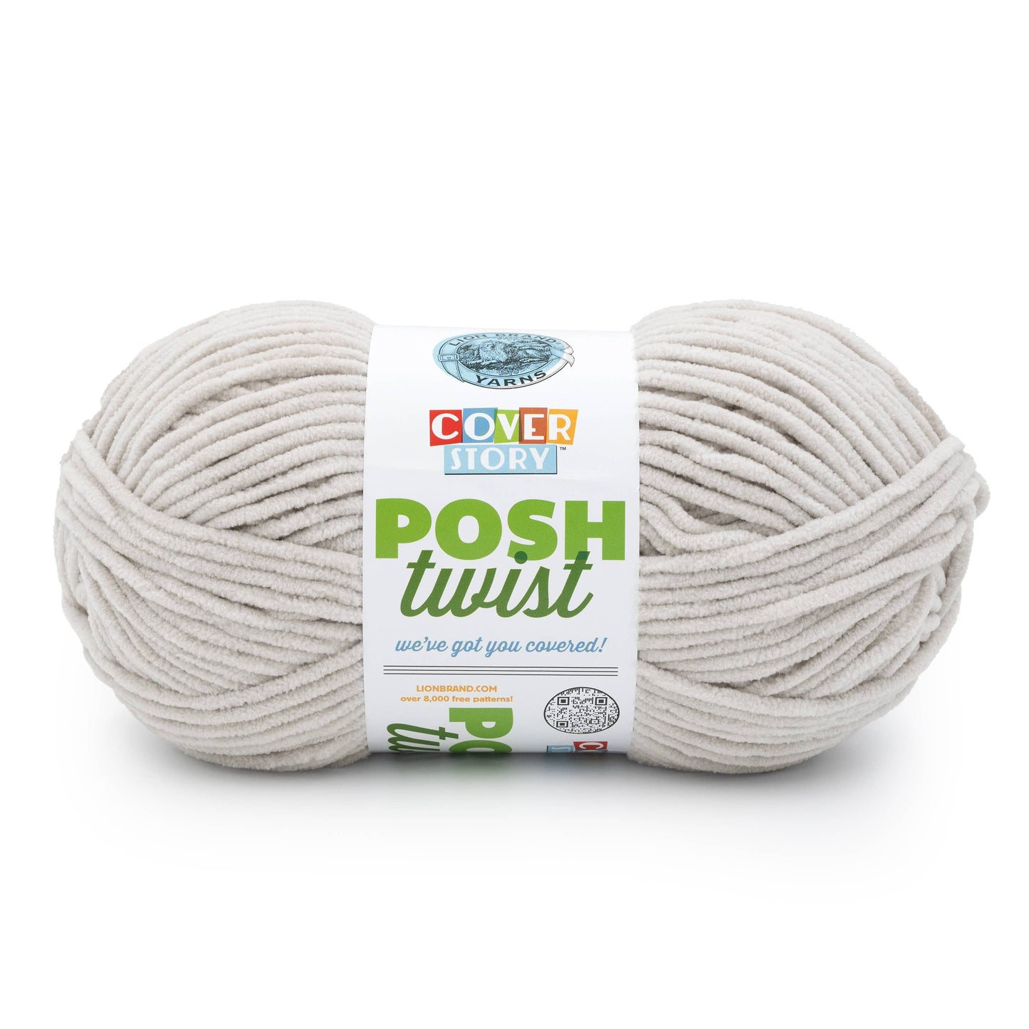 Lion Brand Yarn Cover Story Posh Twist Earl Grey 1 Pack