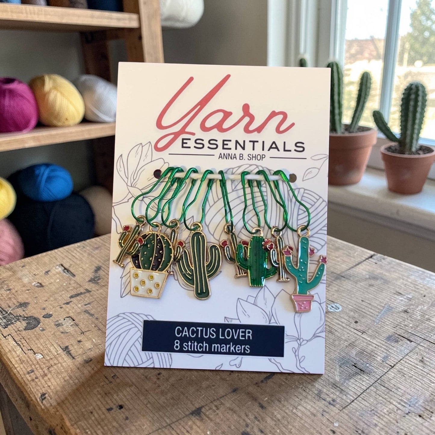 Cactus Lover Stitch Markers - Set of 8