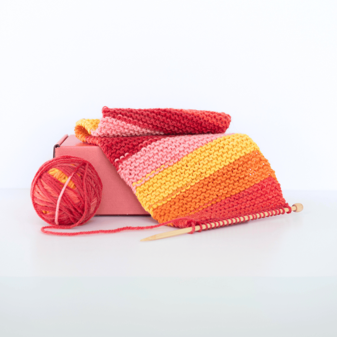 Sunset Learn to Knit Scarf Kit: Bestselling Wirecutter Pick