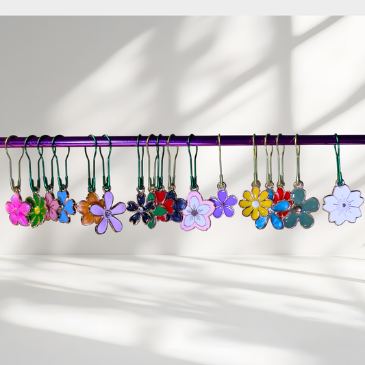 Flower Garden Stitch Marker Set