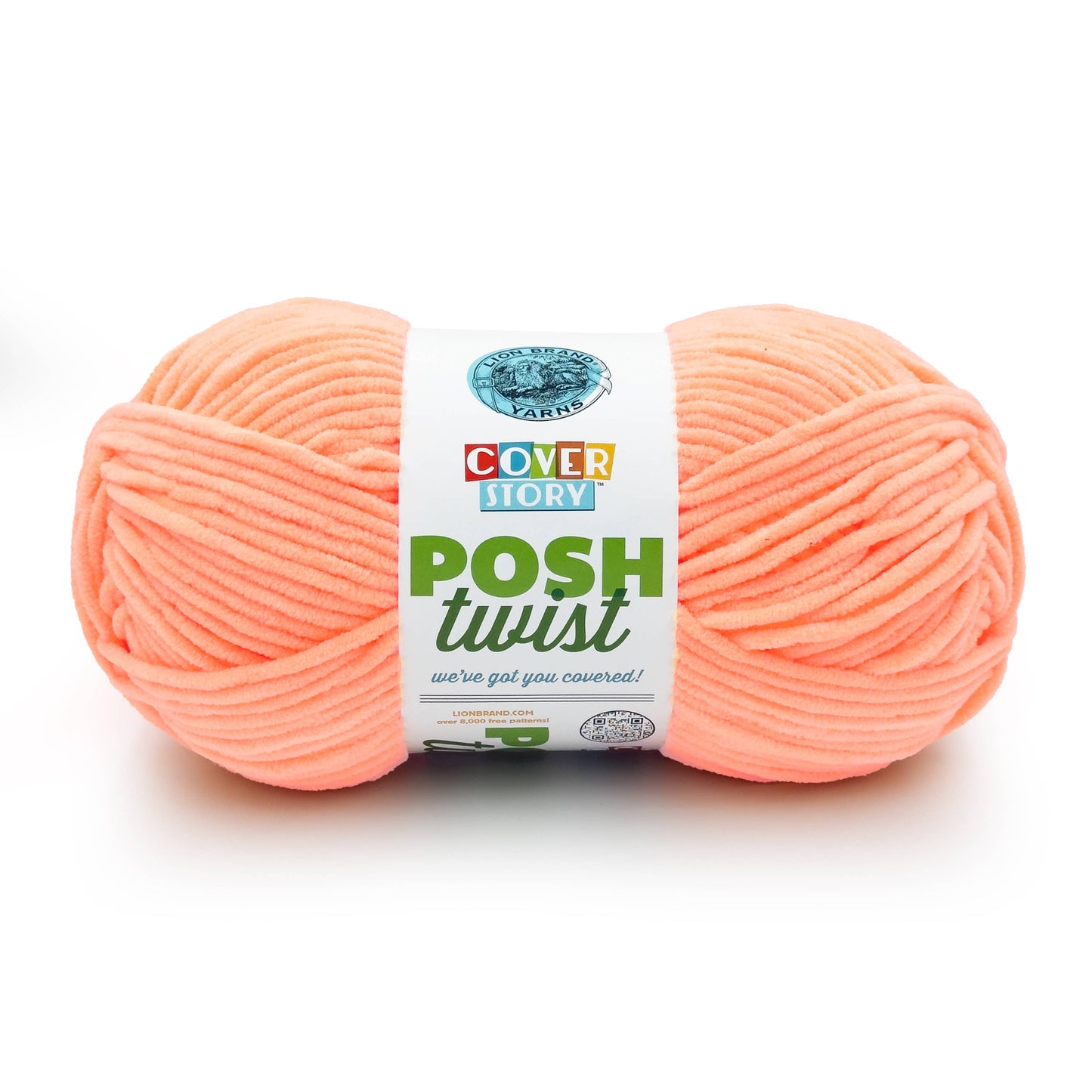 Lion Brand Yarn Cover Story Posh Twist Sherbet Glow 1 Pack