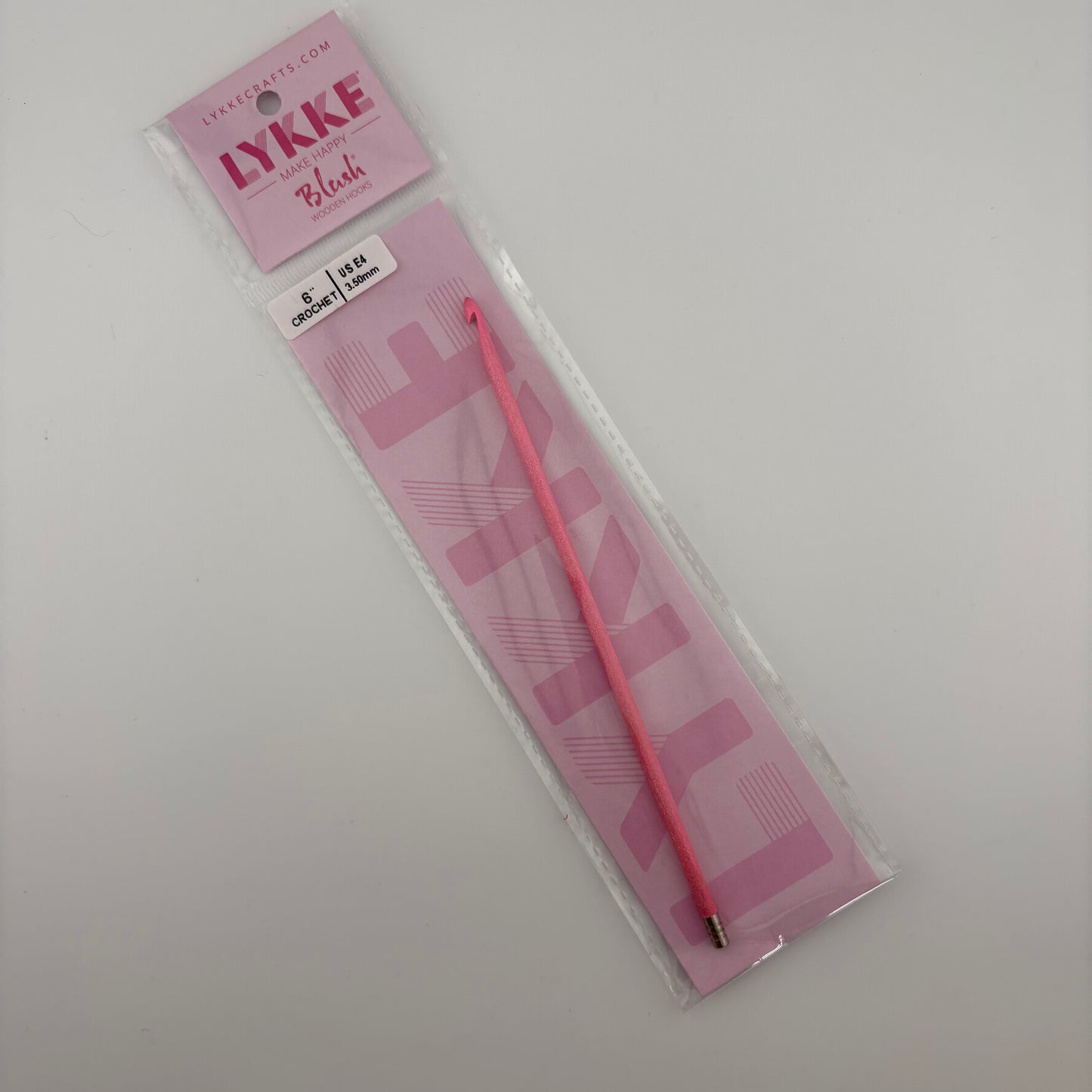 LYKKE 6 inch Blush Wooden Crochet Hooks