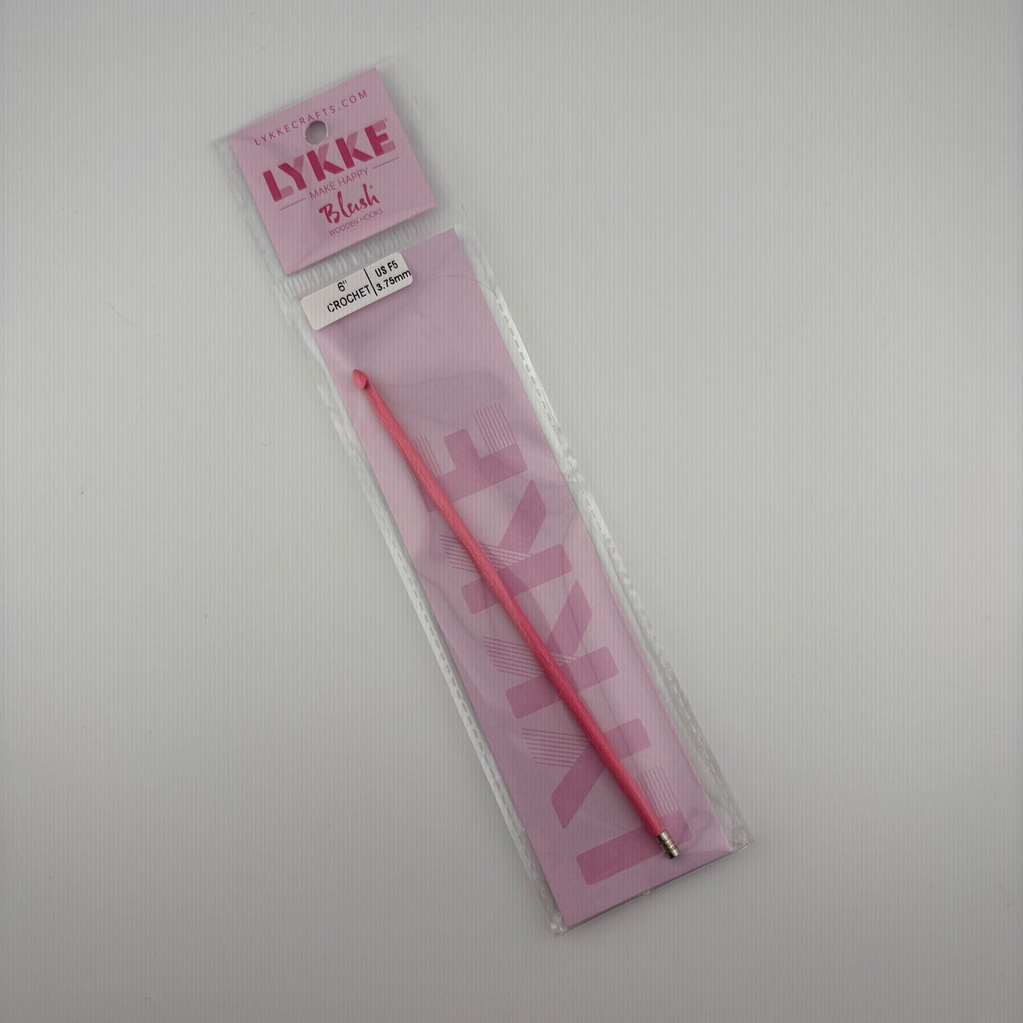 LYKKE 6 inch Blush Wooden Crochet Hooks