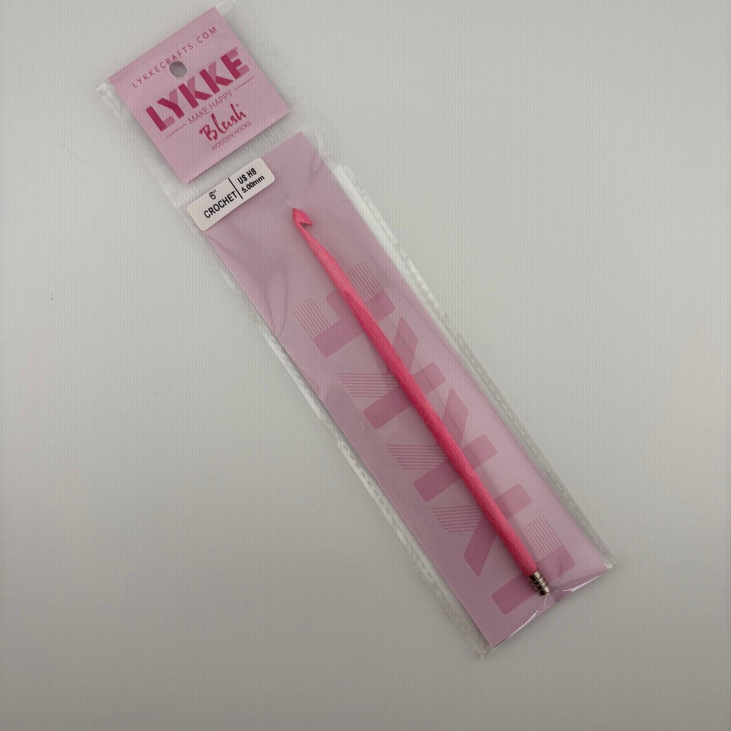 LYKKE 6 inch Blush Wooden Crochet Hooks