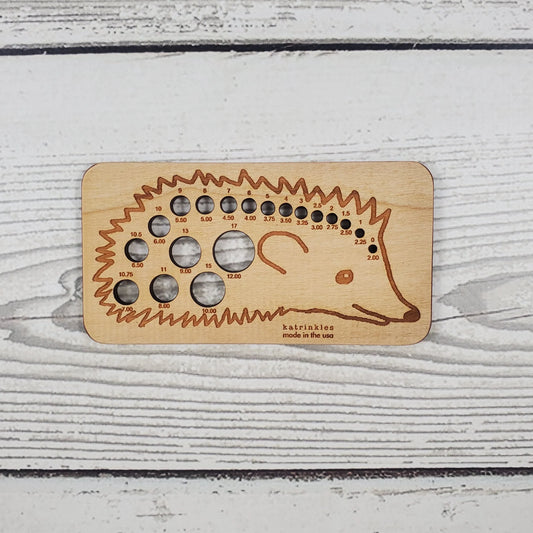 Katrinkles Hedgehog Knitting Needle Gauge