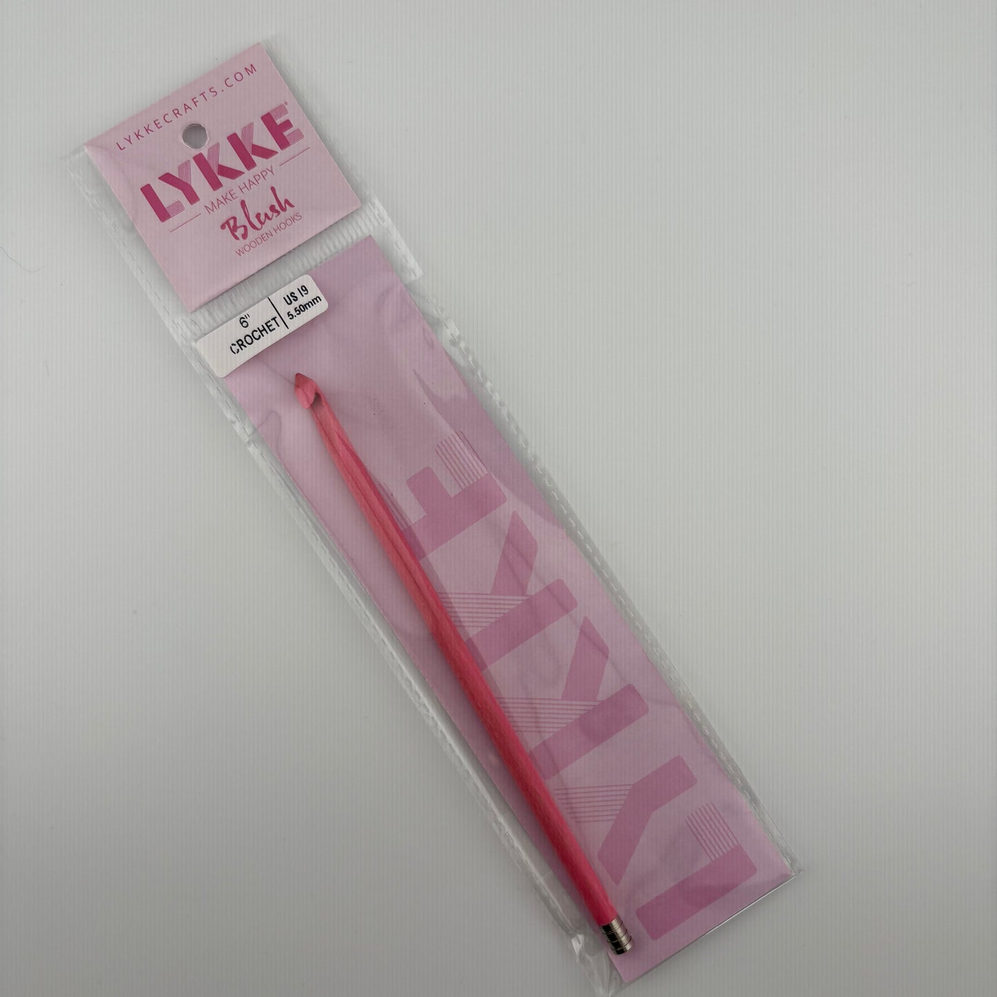 LYKKE 6 inch Blush Wooden Crochet Hooks
