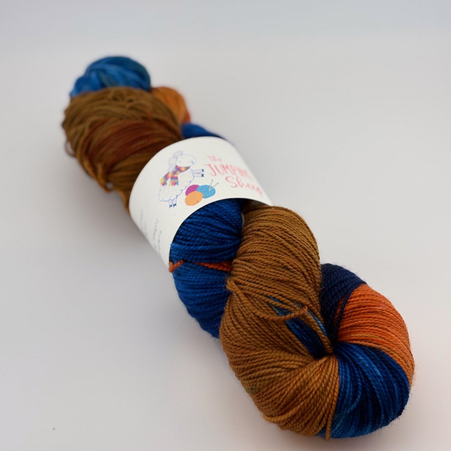 Fiery Sunset Hand Dyed Fingering Weight Yarn