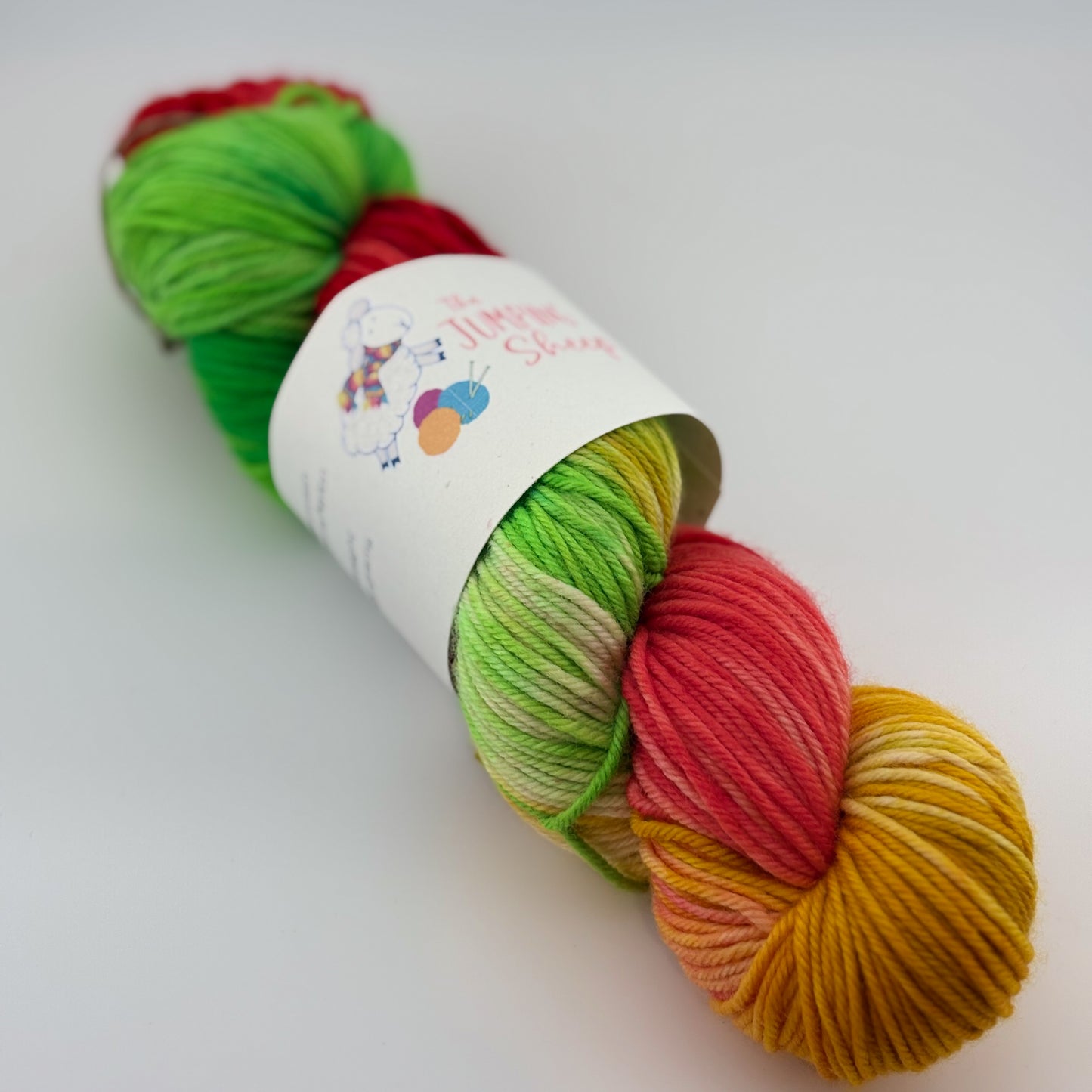 Bright Christmas Hand Dyed DK Weight Yarn