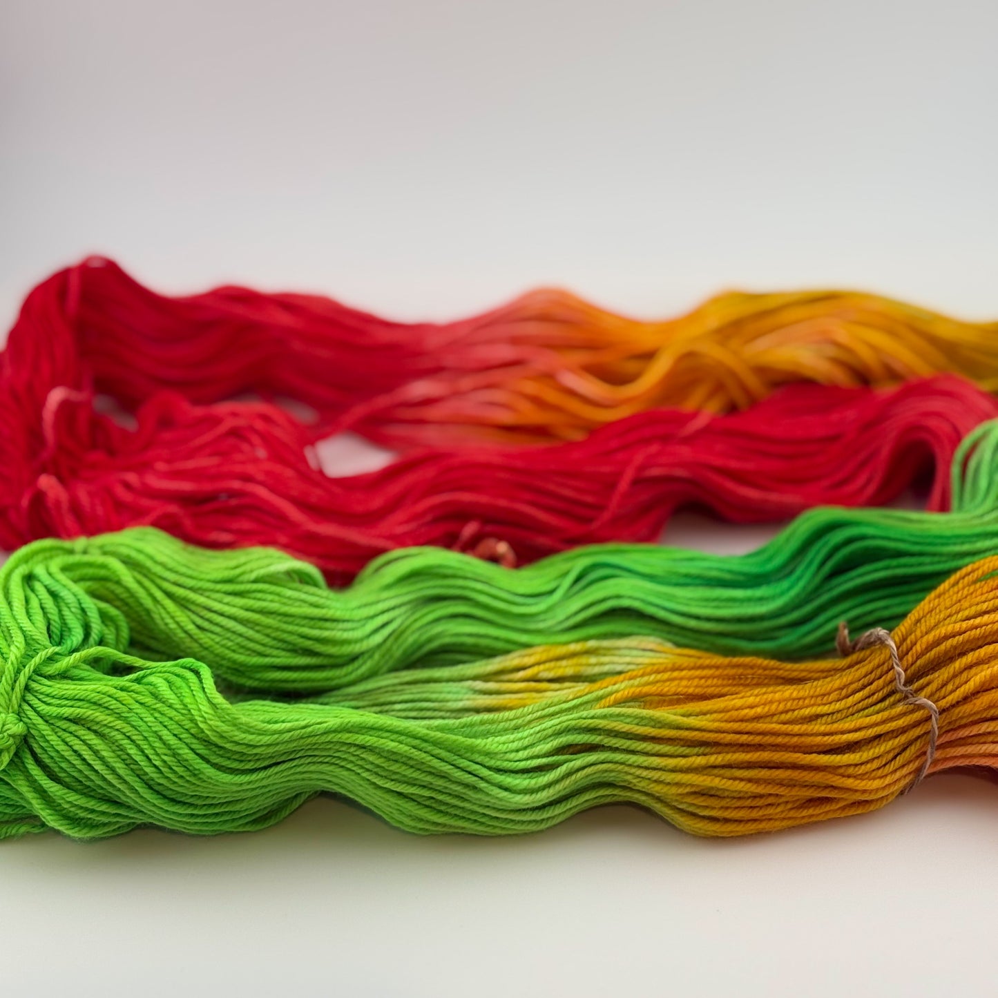 Bright Christmas Hand Dyed DK Weight Yarn