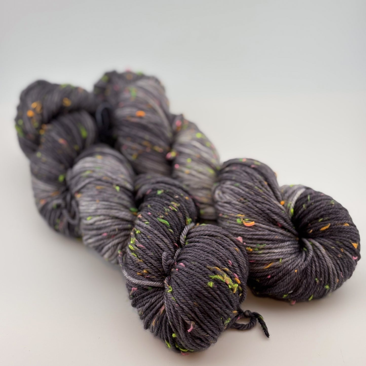 Black Light Hand Dyed DK Weight Yarn