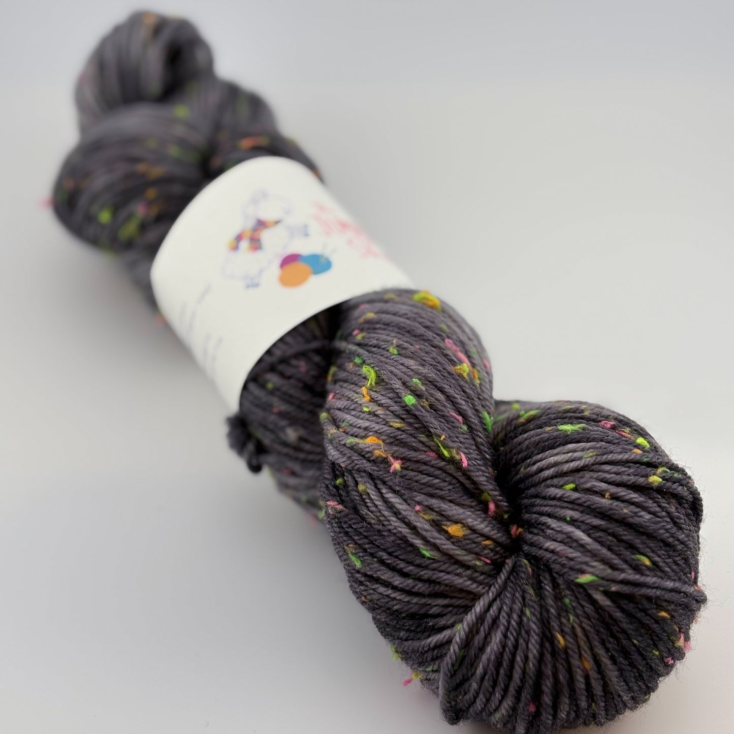 Black Light Hand Dyed DK Weight Yarn