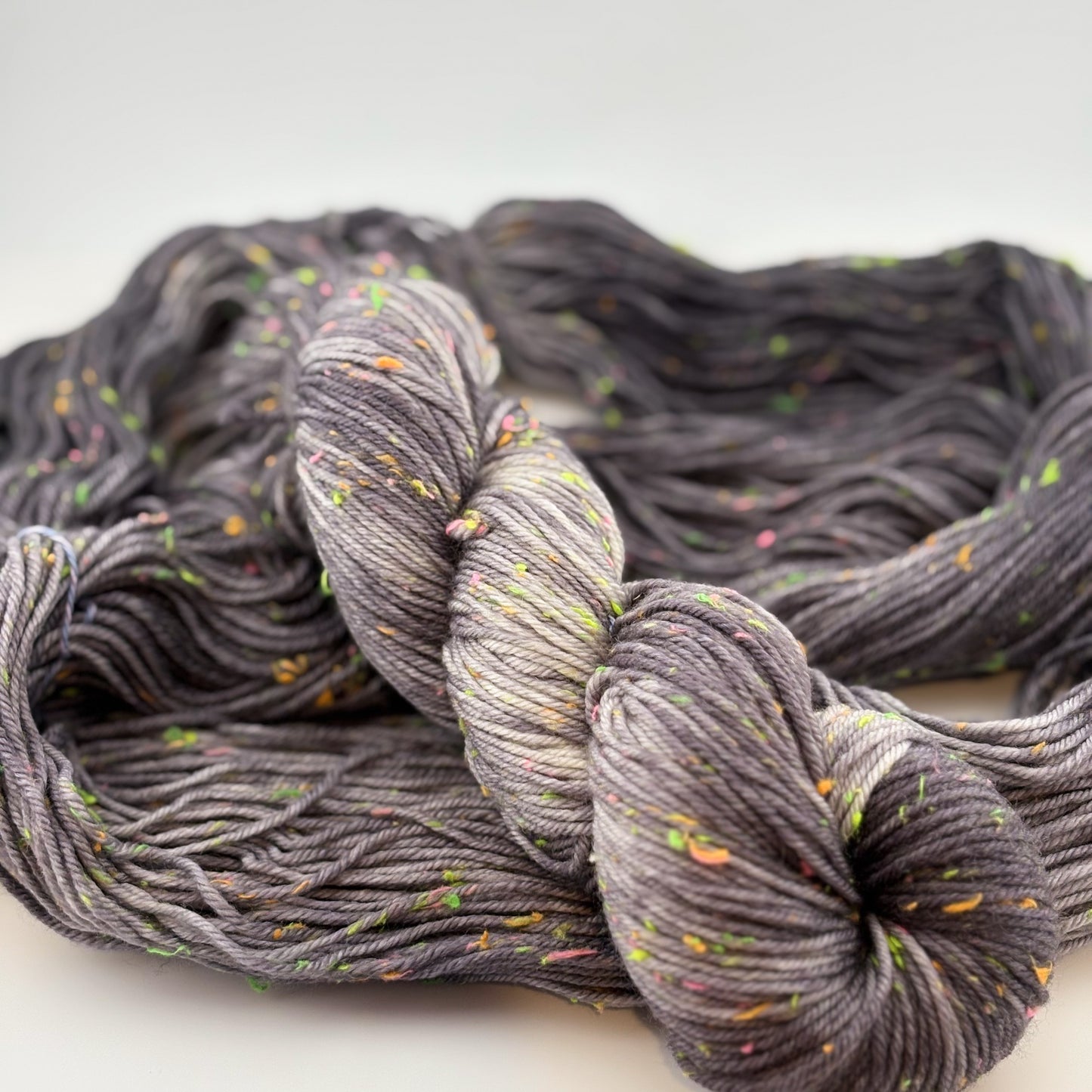 Black Light Hand Dyed DK Weight Yarn