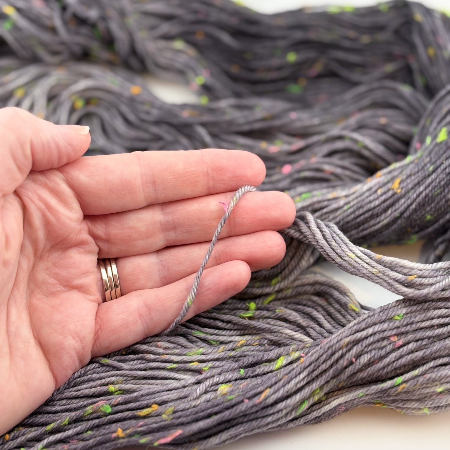Black Light Hand Dyed DK Weight Yarn