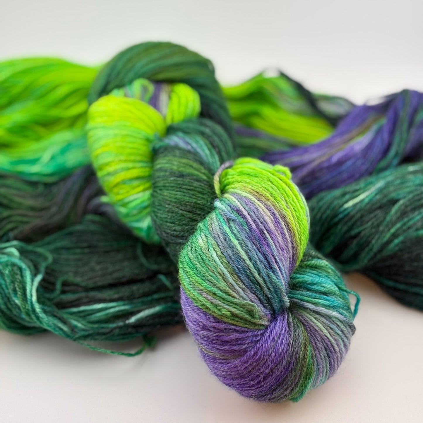 Clover Fields Hand Dyed Fingering Weight Yarn