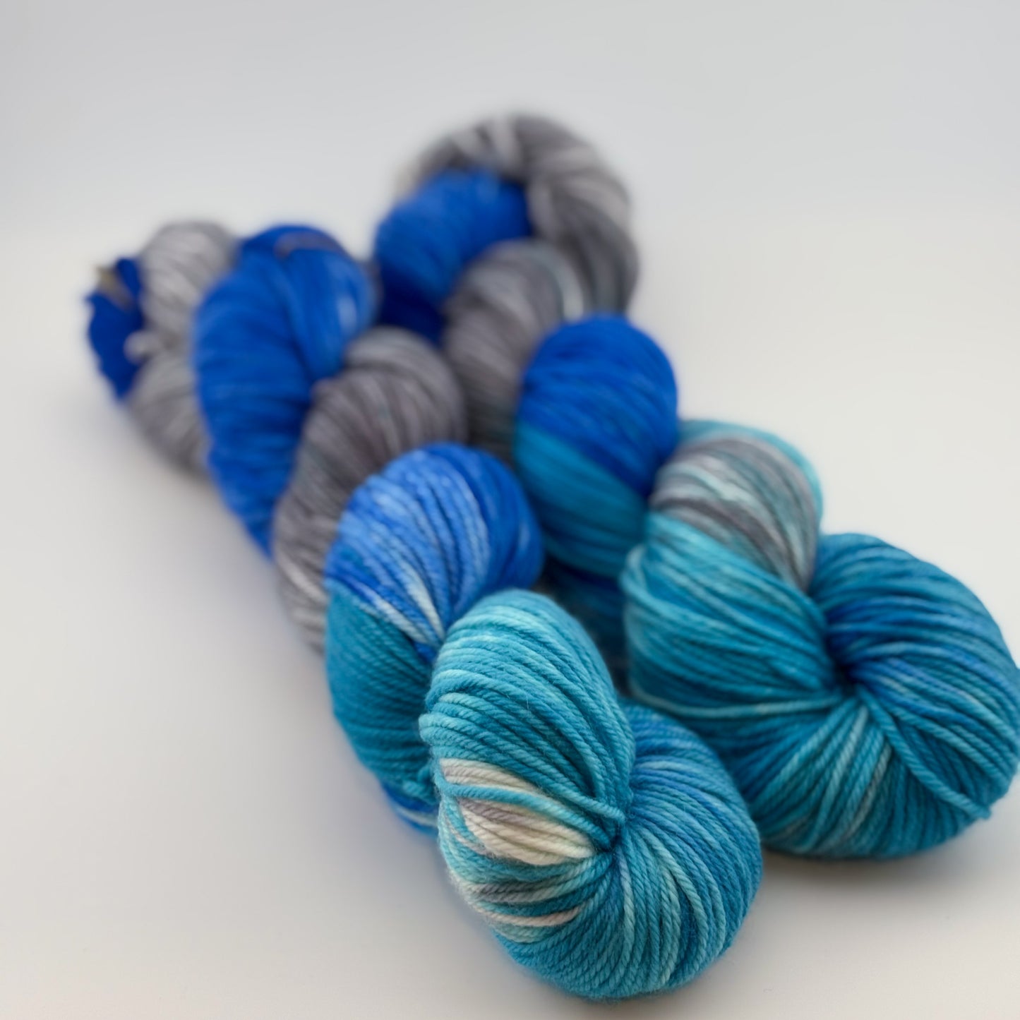 Silver Bells Hand Dyed DK Weight Yarn