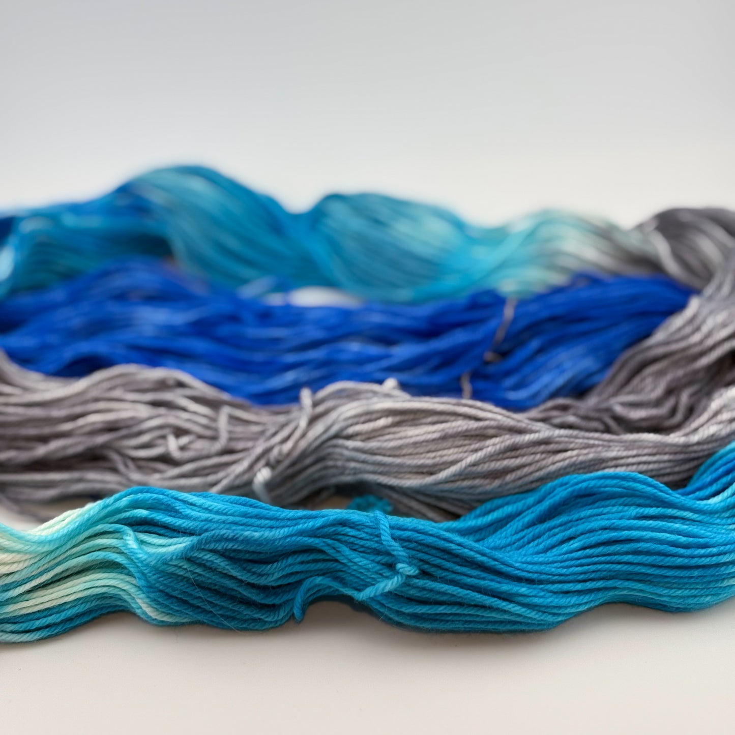 Silver Bells Hand Dyed DK Weight Yarn