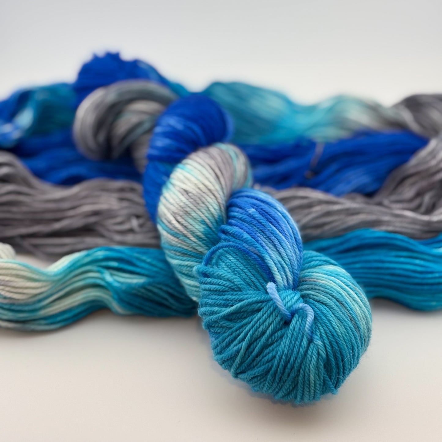 Silver Bells Hand Dyed DK Weight Yarn