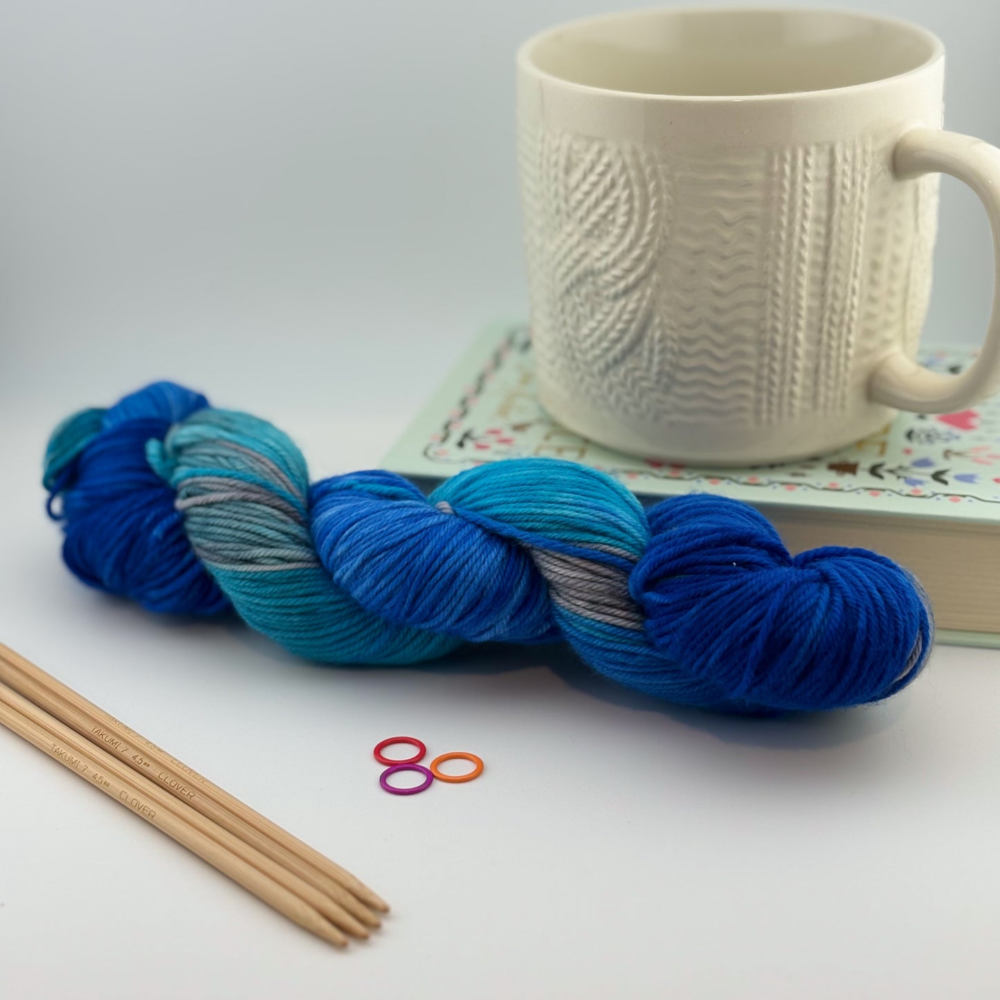 Silver Bells Hand Dyed DK Weight Yarn