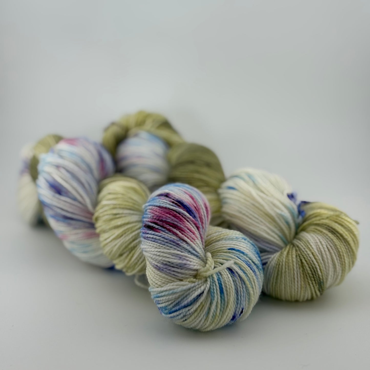 Garden Party Hand Dyed Fingering Weight Yarn