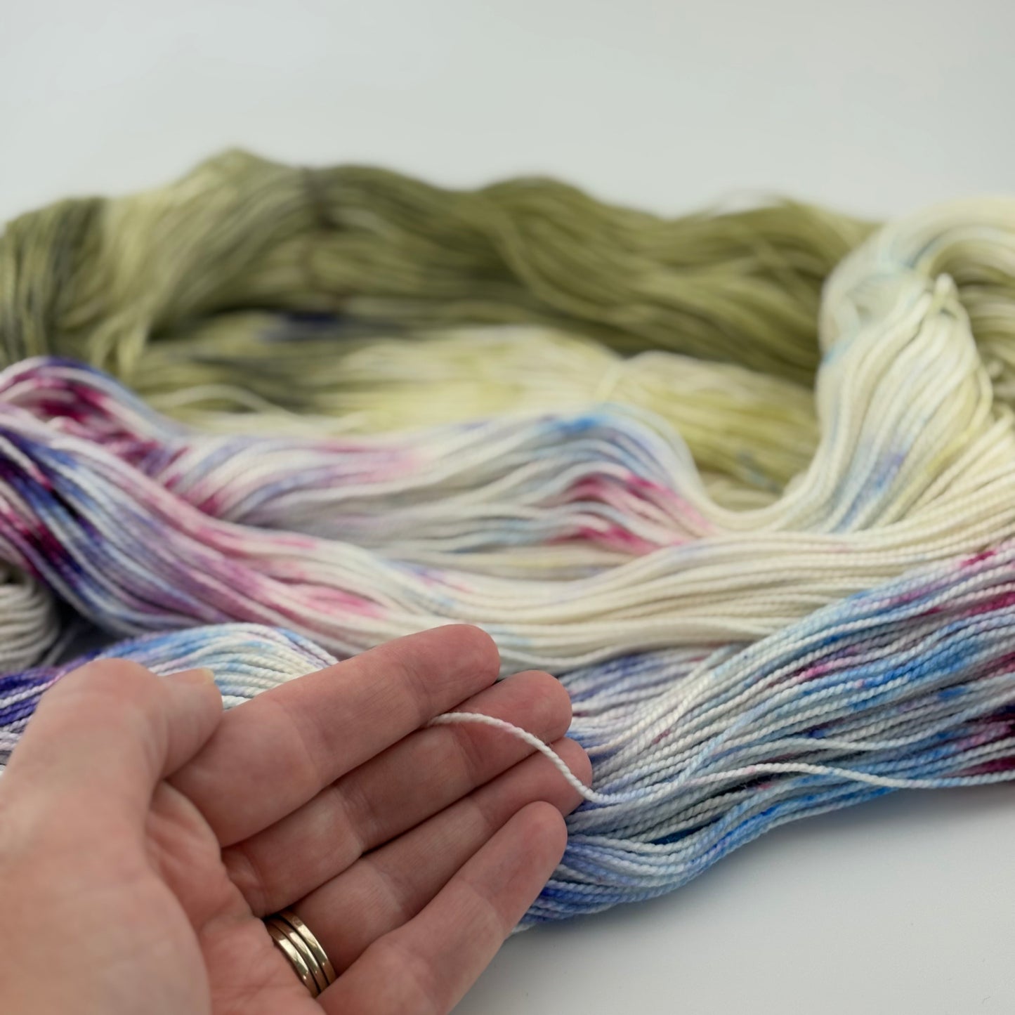 Garden Party Hand Dyed Fingering Weight Yarn