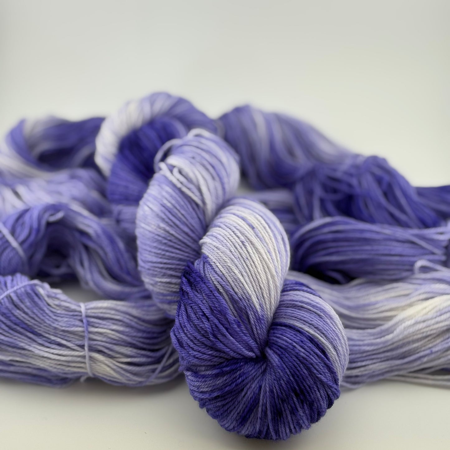 Hyacinth Hand Dyed Fingering Weight Yarn