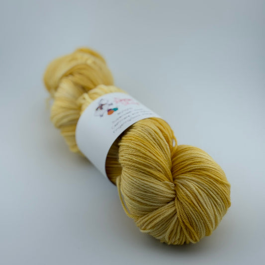 Daffodil Hand Dyed Fingering Weight Yarn