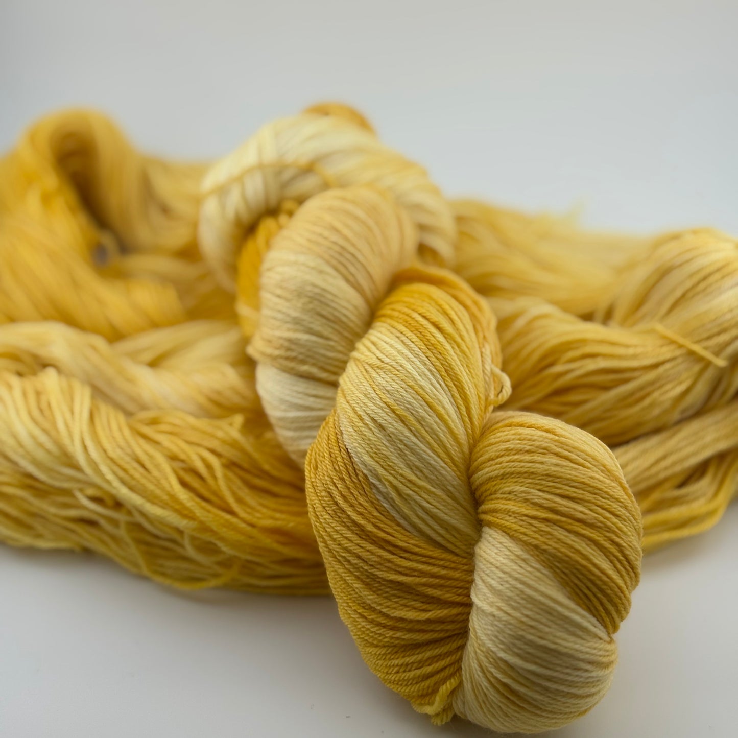 Daffodil Hand Dyed Fingering Weight Yarn