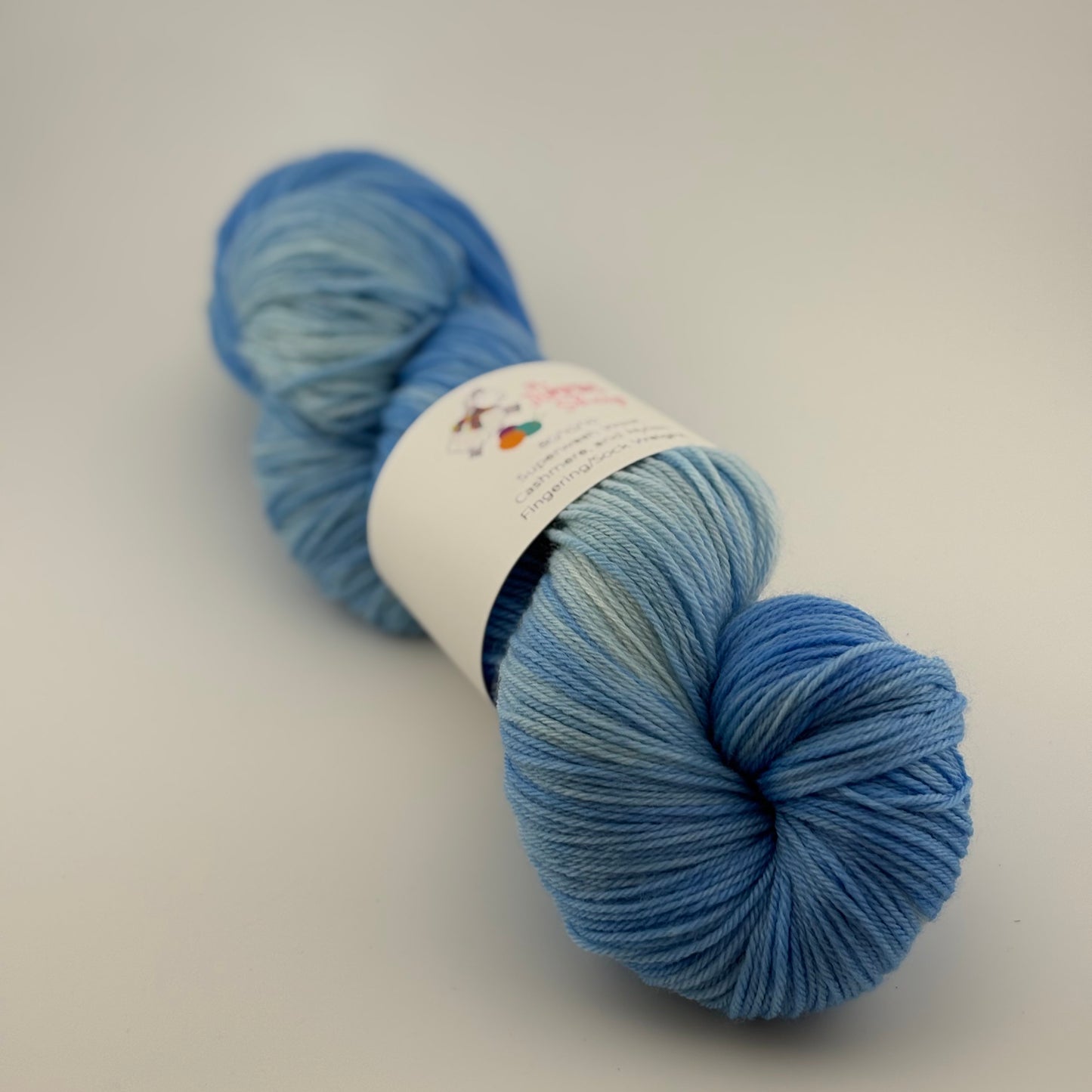 Cornflower Hand Dyed Fingering Weight Yarn